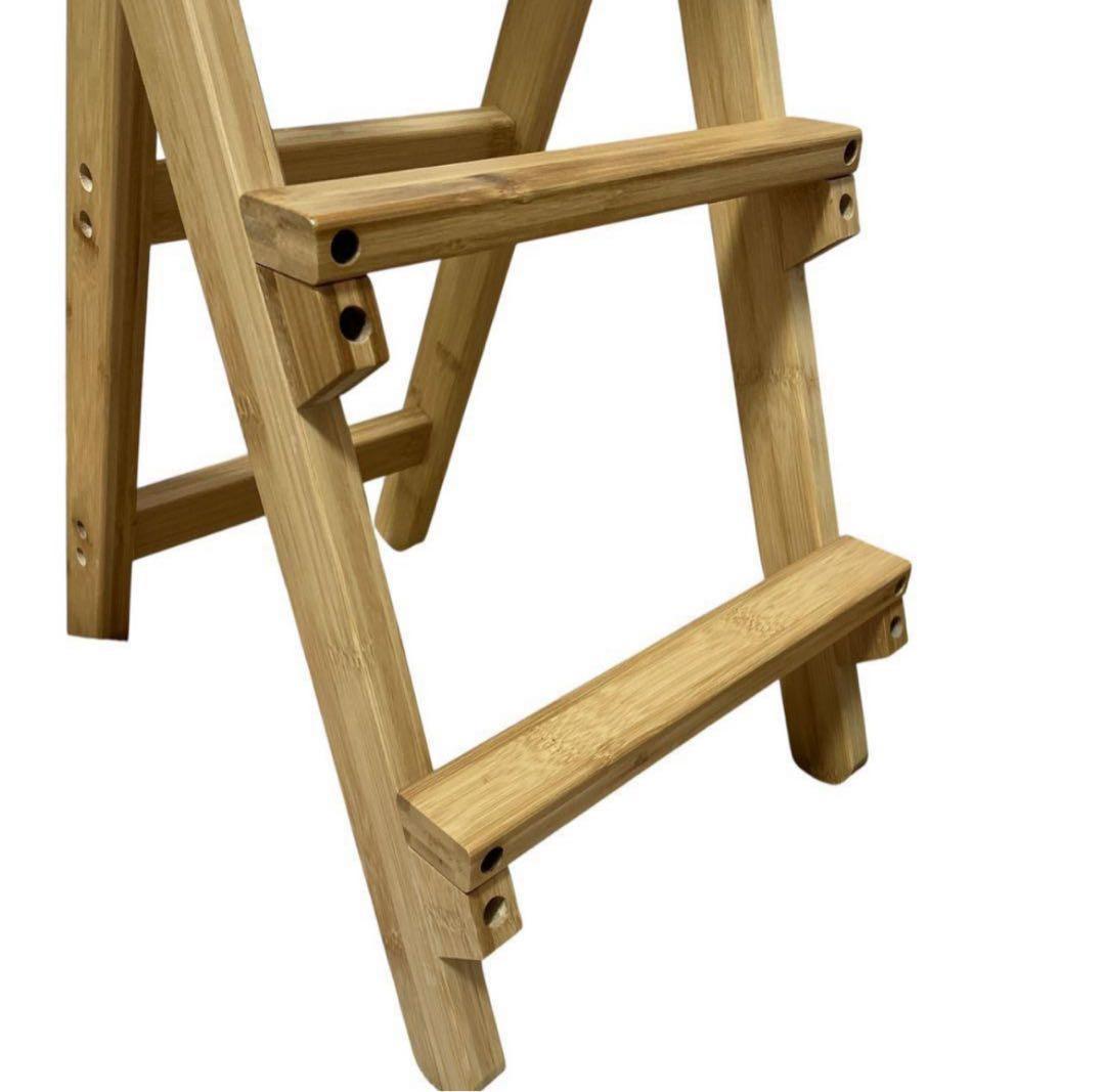 バンブー製折りたたみダイニングチェア ハイチェア 竹製 ハイスツール