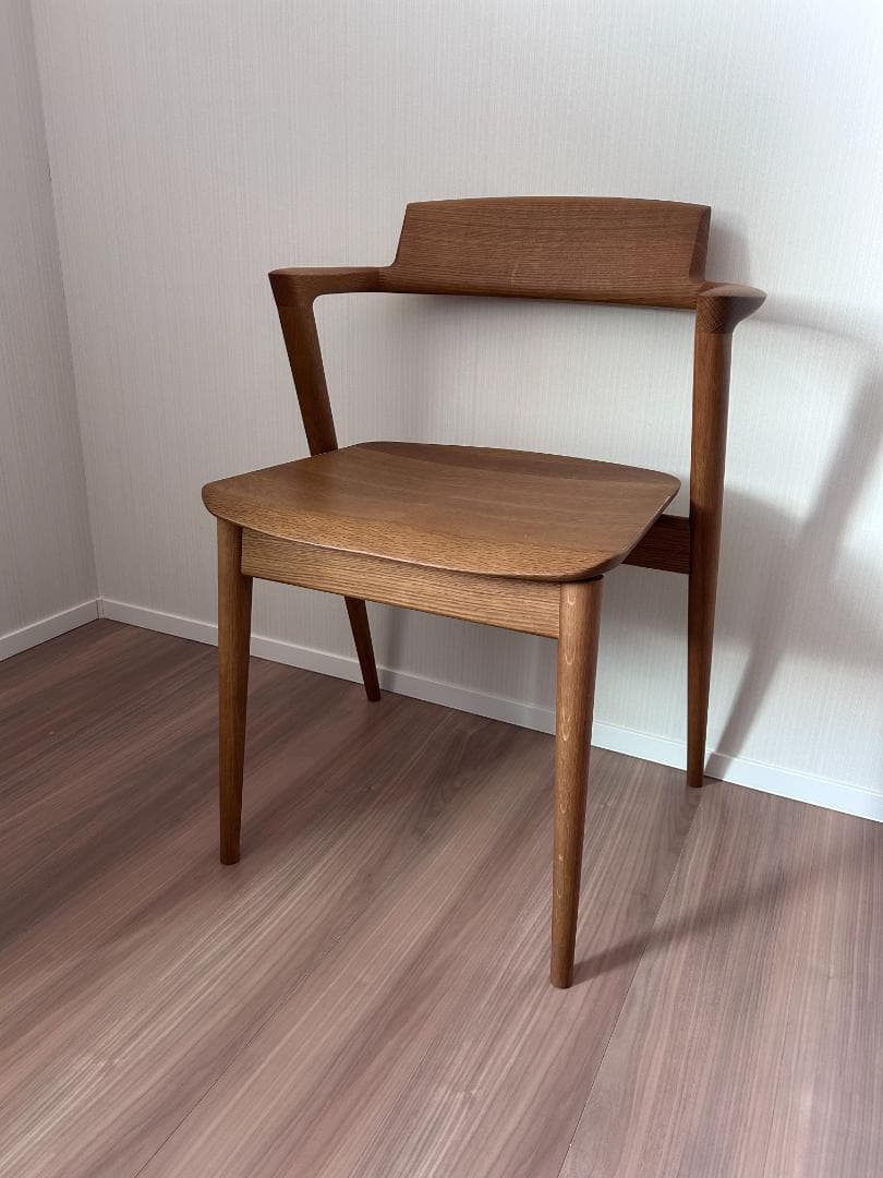 飛騨産業 SEOTO セミアームチェア 2脚目有 N5 板座 座面高45cm② SEOTO セミアームチェア（板座） | cocochi ｜ 家具と服と暮らしの店