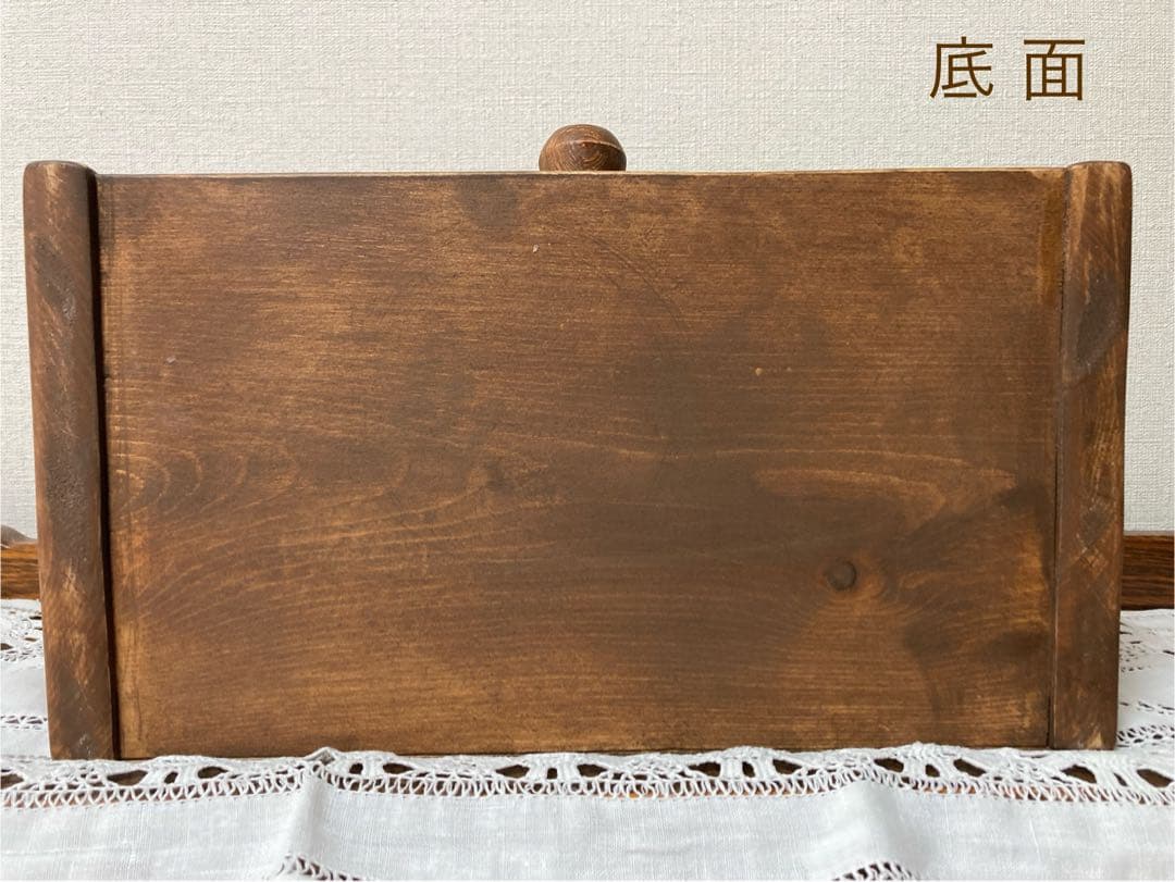 ロシア雑貨☆『ナナカマド』木製収納box ガリーナ作 マトリョーシカ