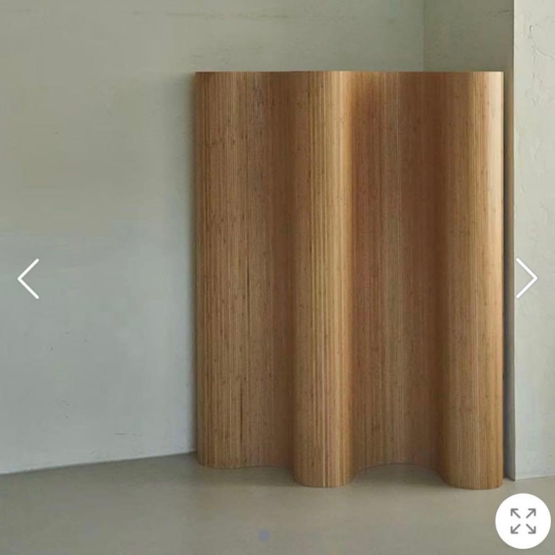 Artek風　ウッドカーブパーテーション　高さ150×幅200センチ Artek風 カーブパーテーション 150cm×200cm - メルカリ