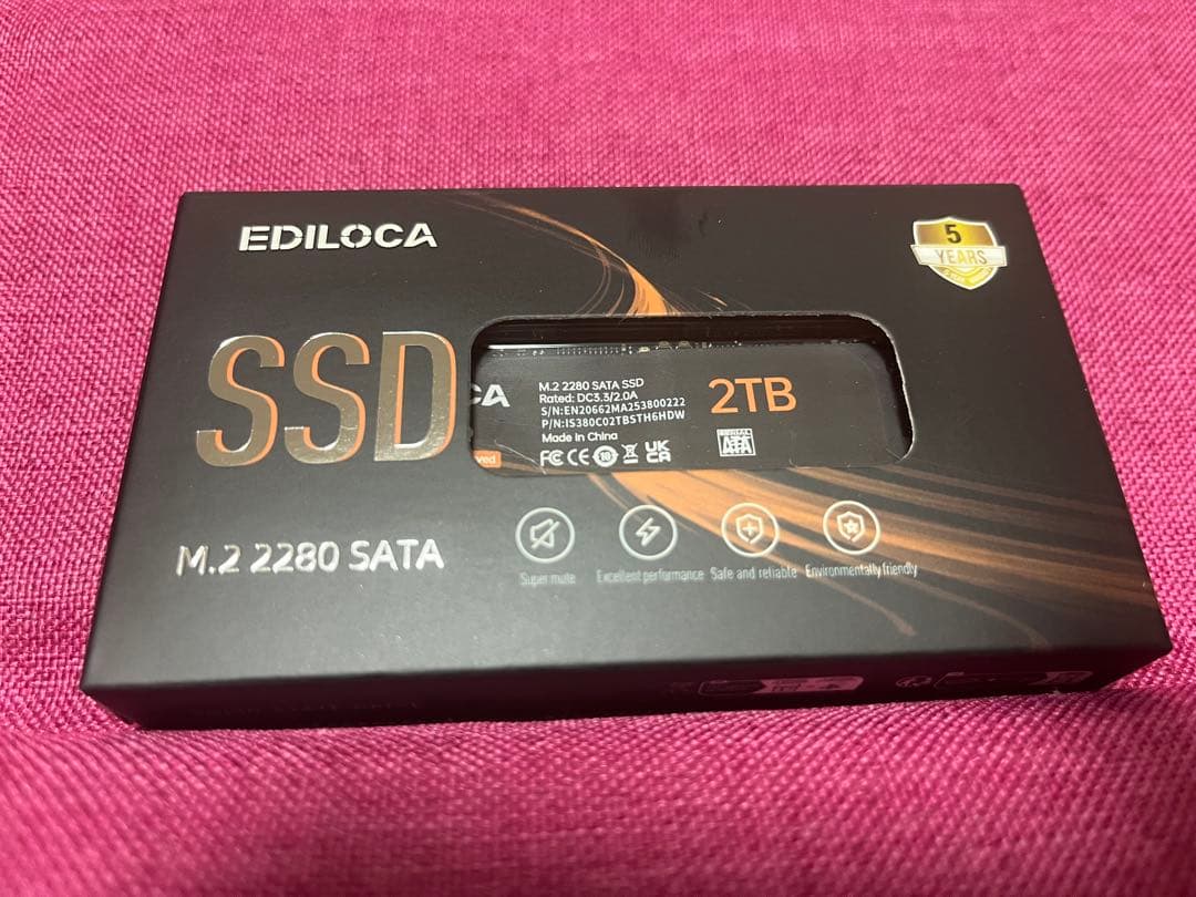 【新品未開封品】EDILOCA EN206 2TB SSD SATA Amazon | Ediloca EN206 2TB SSD M.2 SATA 3D NAND M.2 2280 SATA III