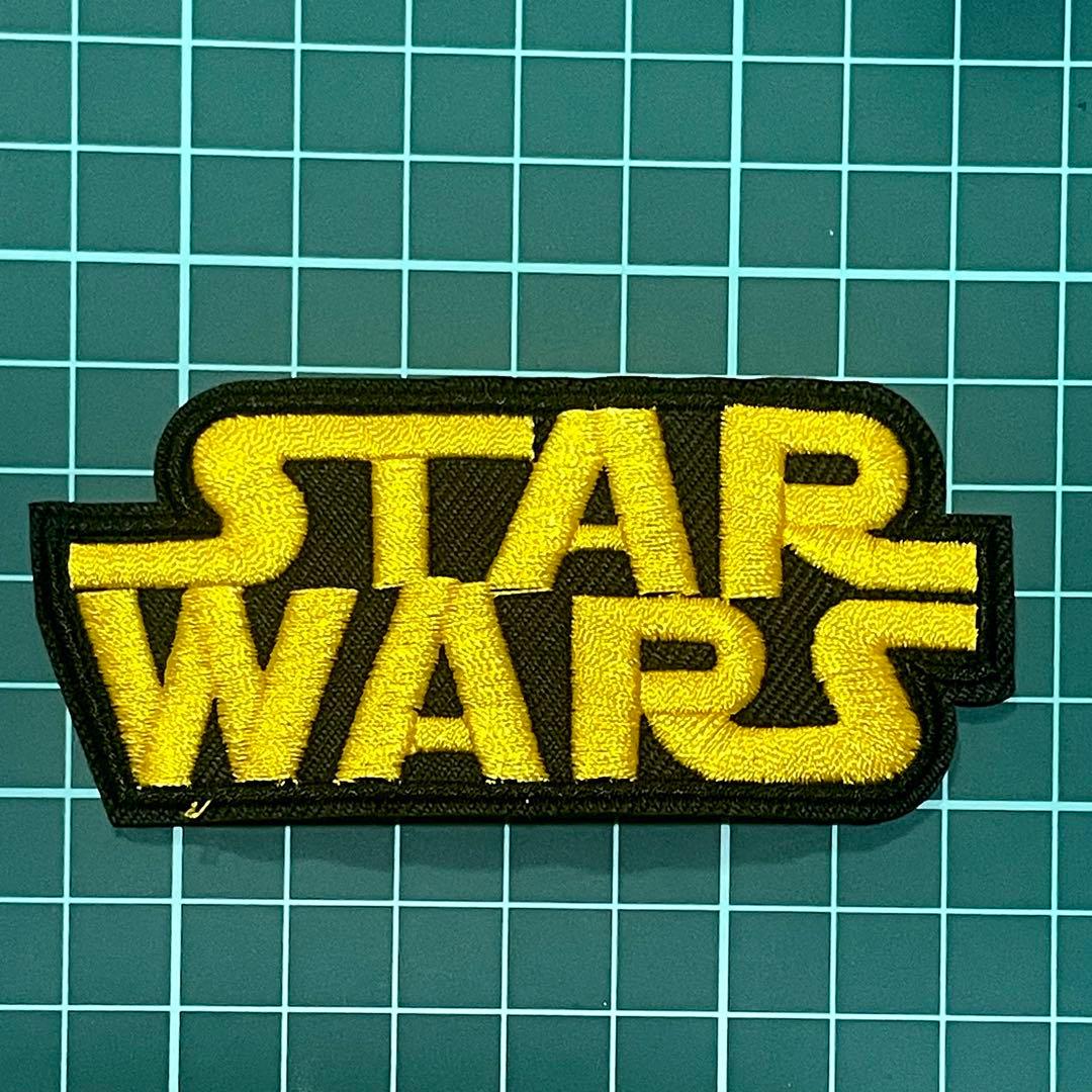 390 刺繍ワッペン スターウォーズ ロゴ アップリケ アイロンプリント