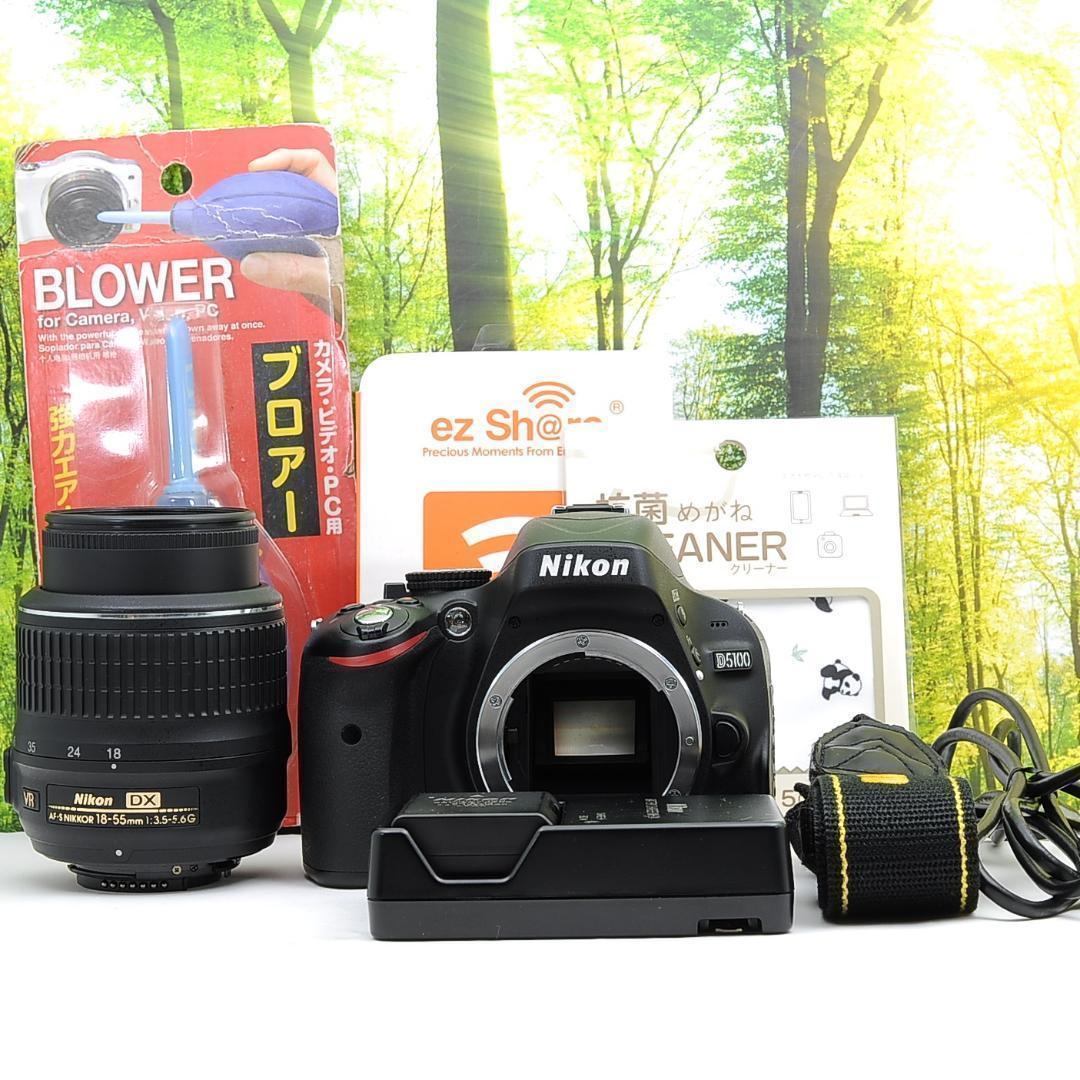 Nikon D5100☆スマホ転送OK＆液晶画面が動く一眼レフ - メルカリ