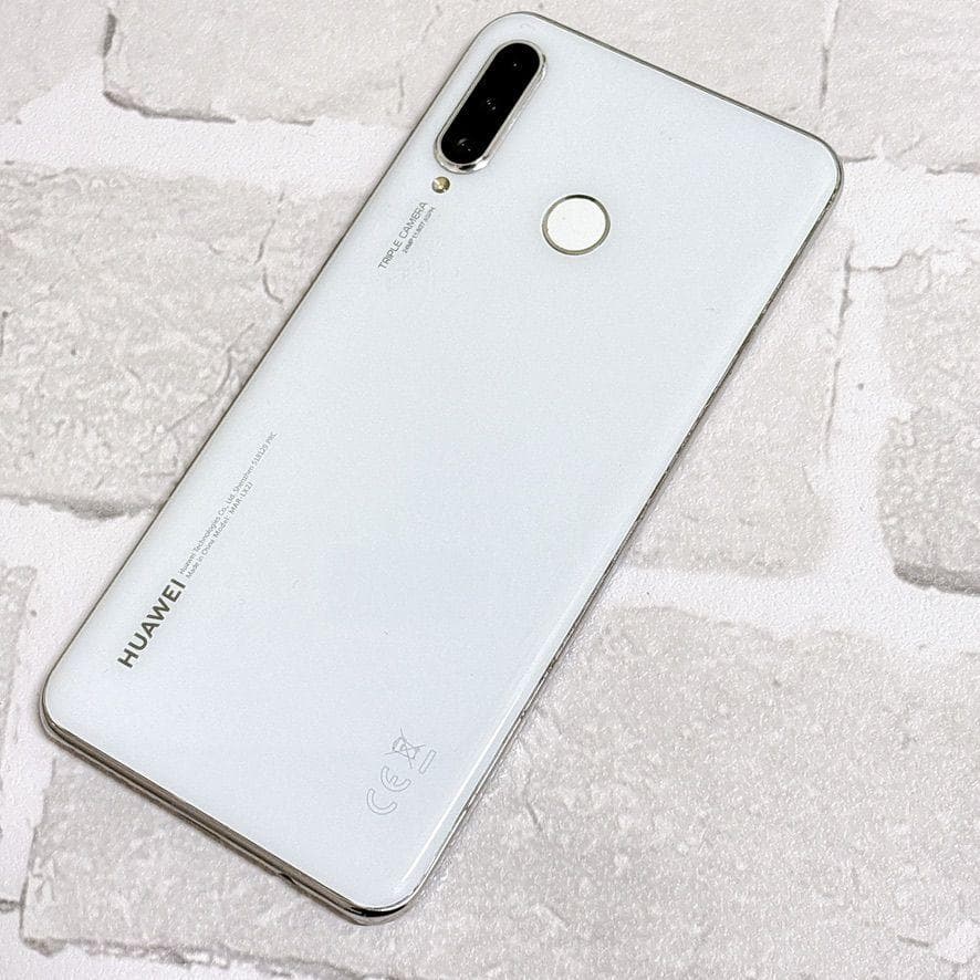 Huawei P30 lite ホワイト SIMフリー - メルカリ