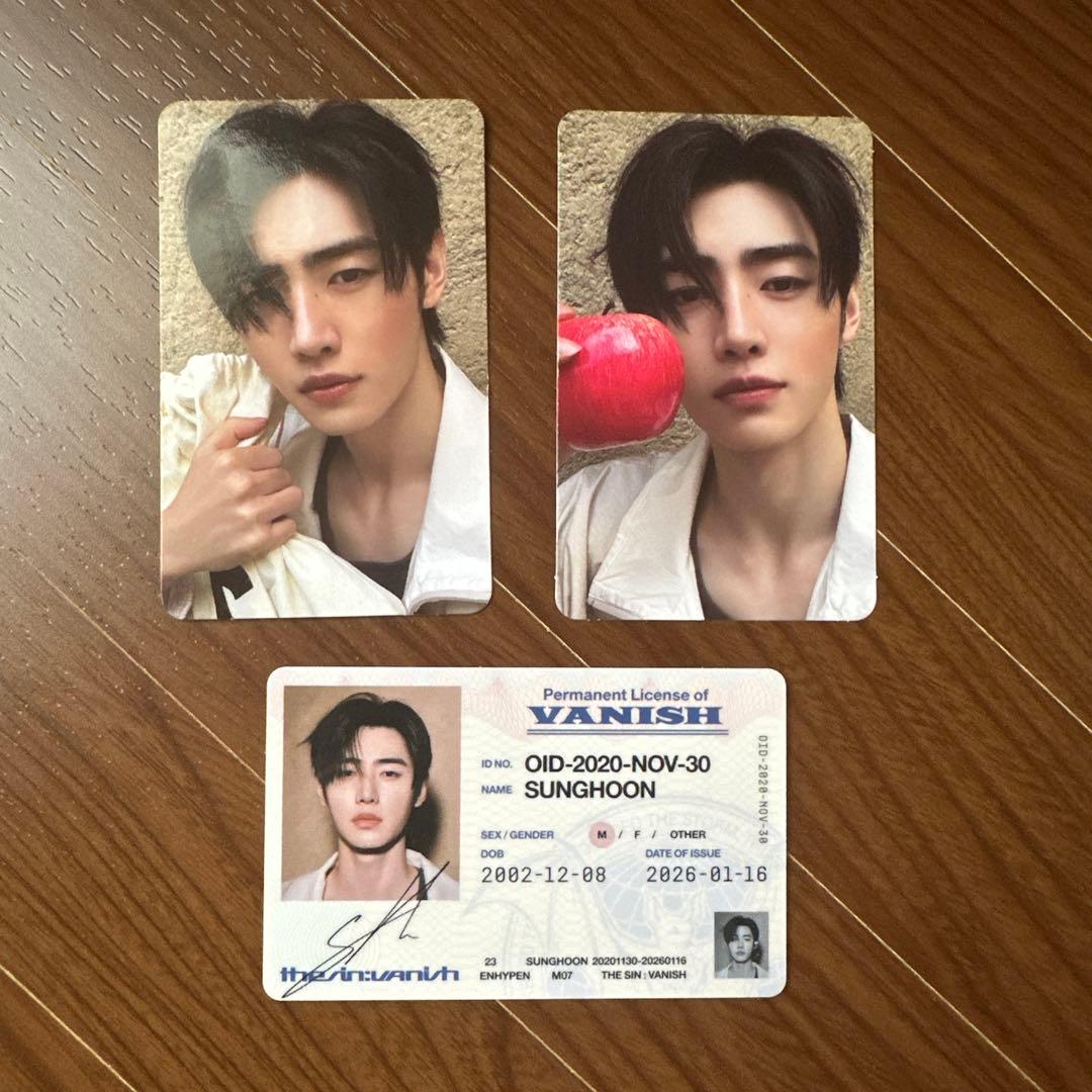 ENHYPEN ソンフン the sin vanish トレカ 3枚セット - メルカリ