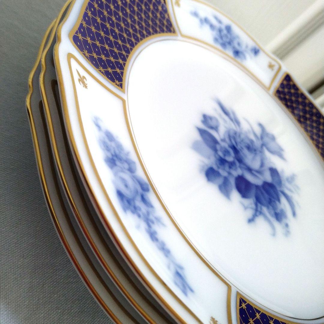 大倉陶園 ブルーインペリアル ミート皿 プレート 3枚 一級品 中古美品