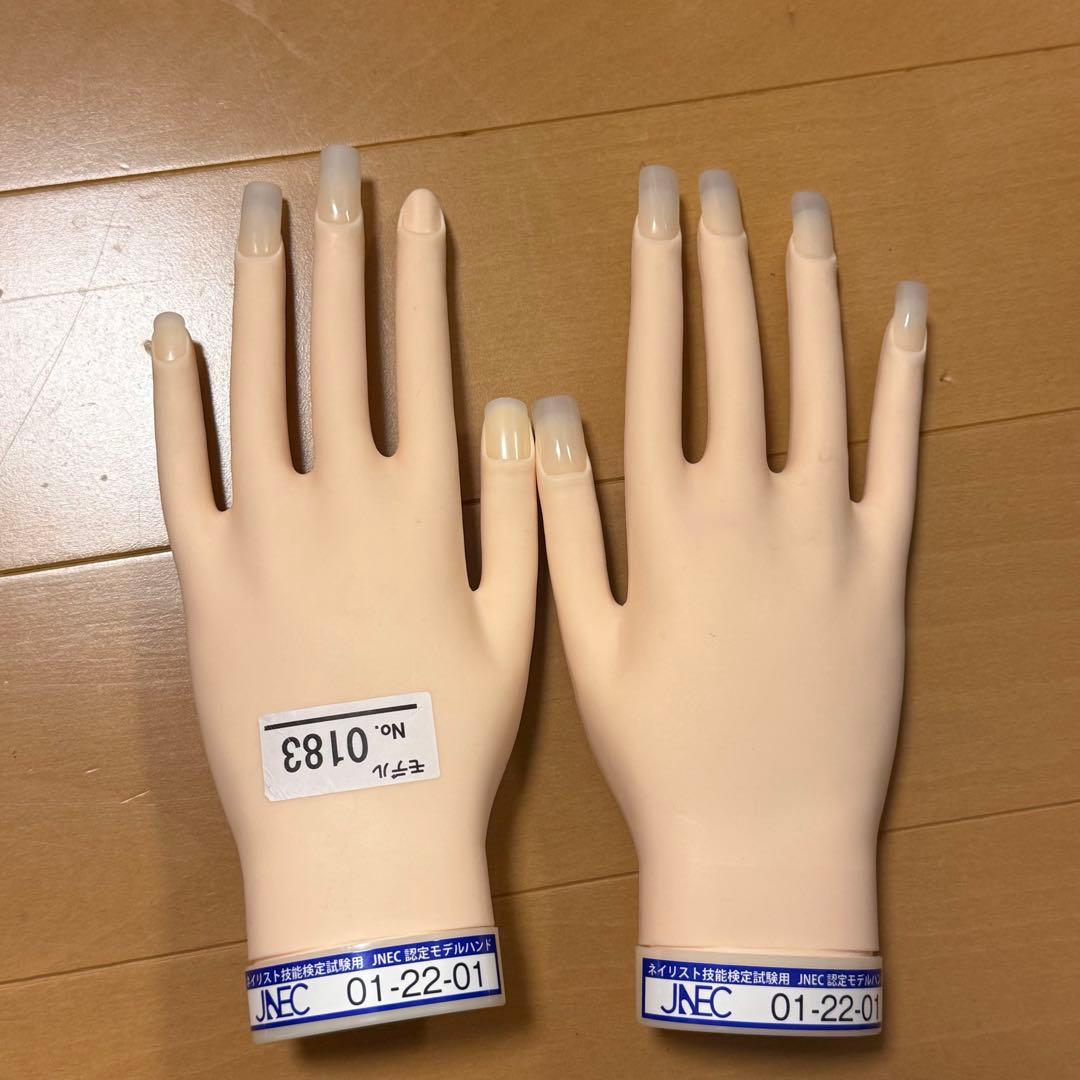 JNEC認定モデルハンド 両手セット ネイル検定 - メルカリ
