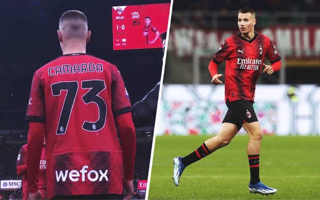 新品タグ付】ACミラン 23/24 #73 カマルダ オーセンティック - メルカリ