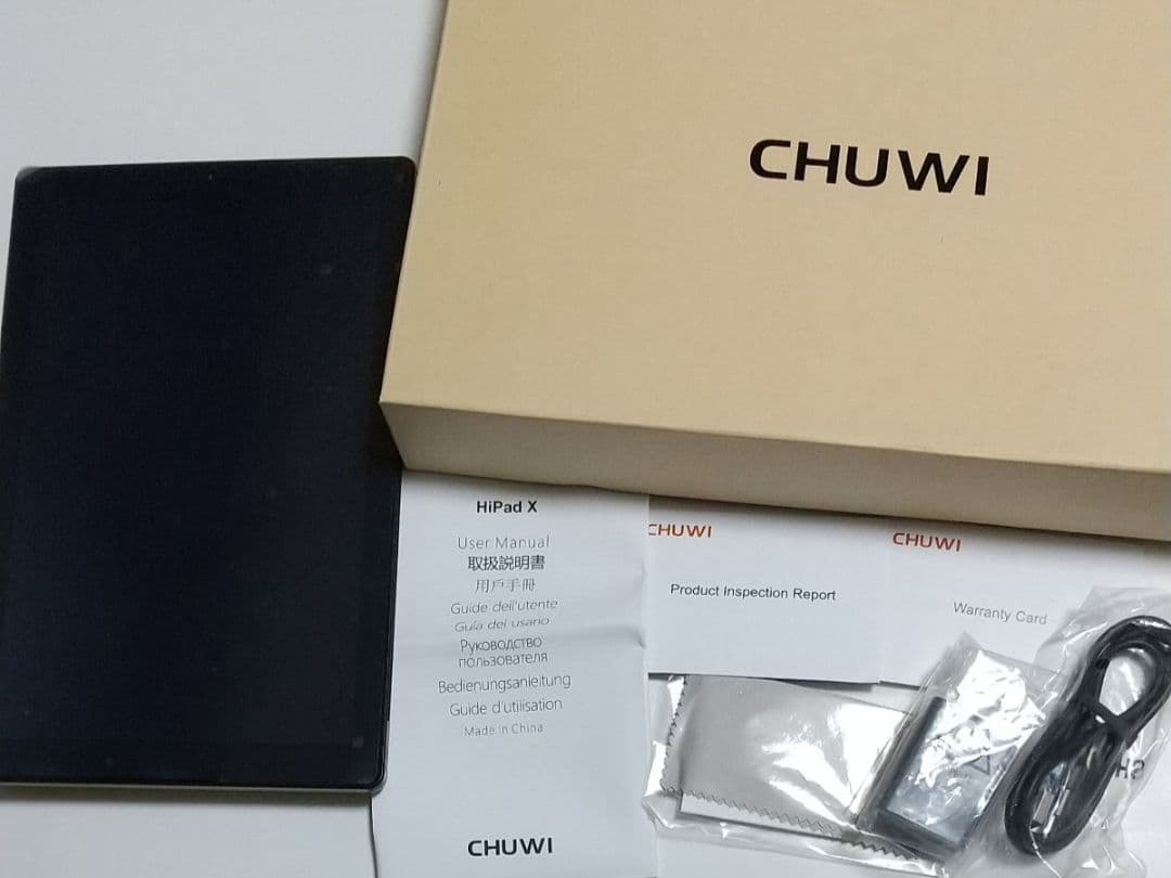 美品 CHUWI HiPad X タブレットPC 10.1型 10.1インチ CHUWI HiPad X 10.1 Inch Android 10 Tablet PC MTK Octa Core LPDDR4X