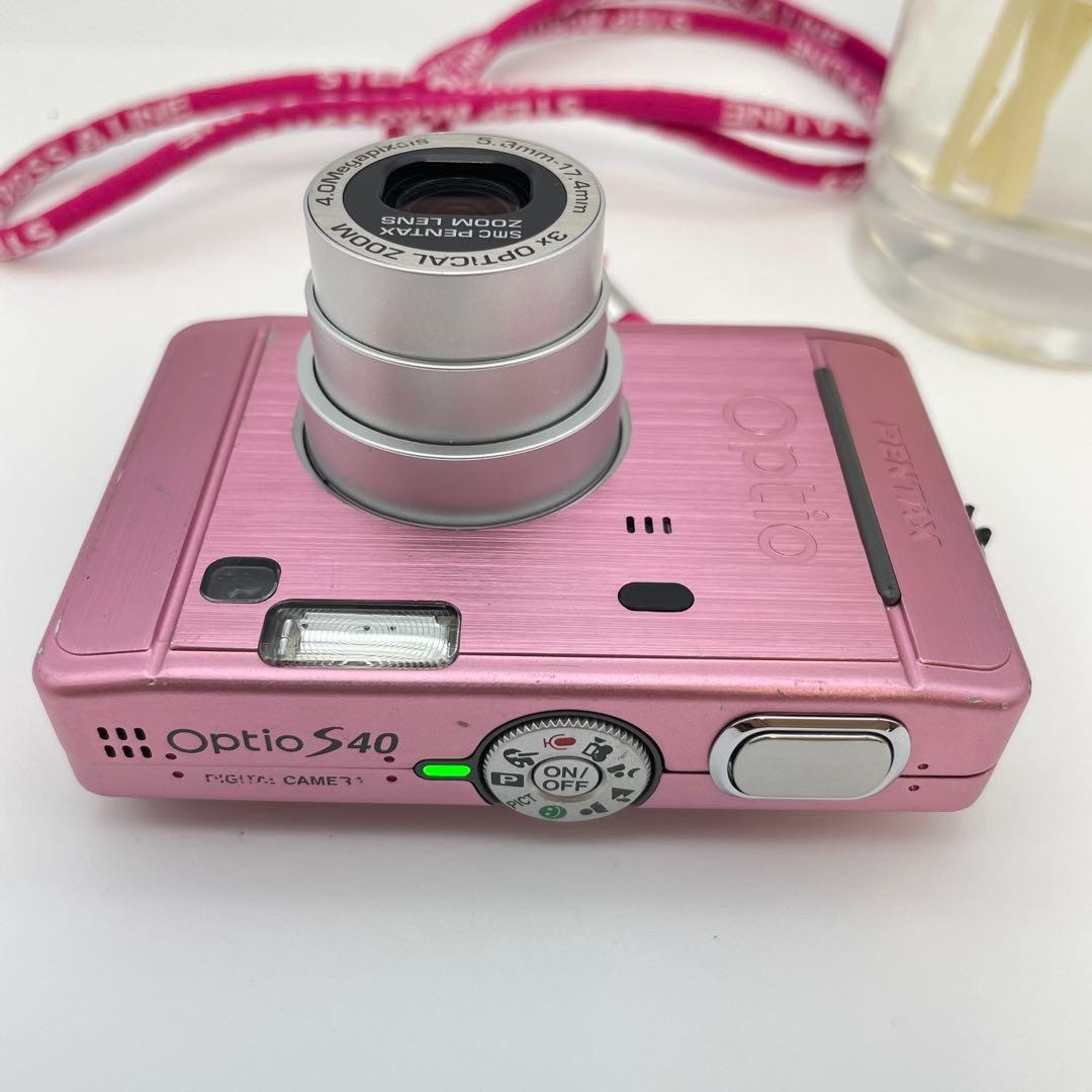 動作確認済✨PENTAX Optio S40✨スマホ転送OK 単三電池 可愛い