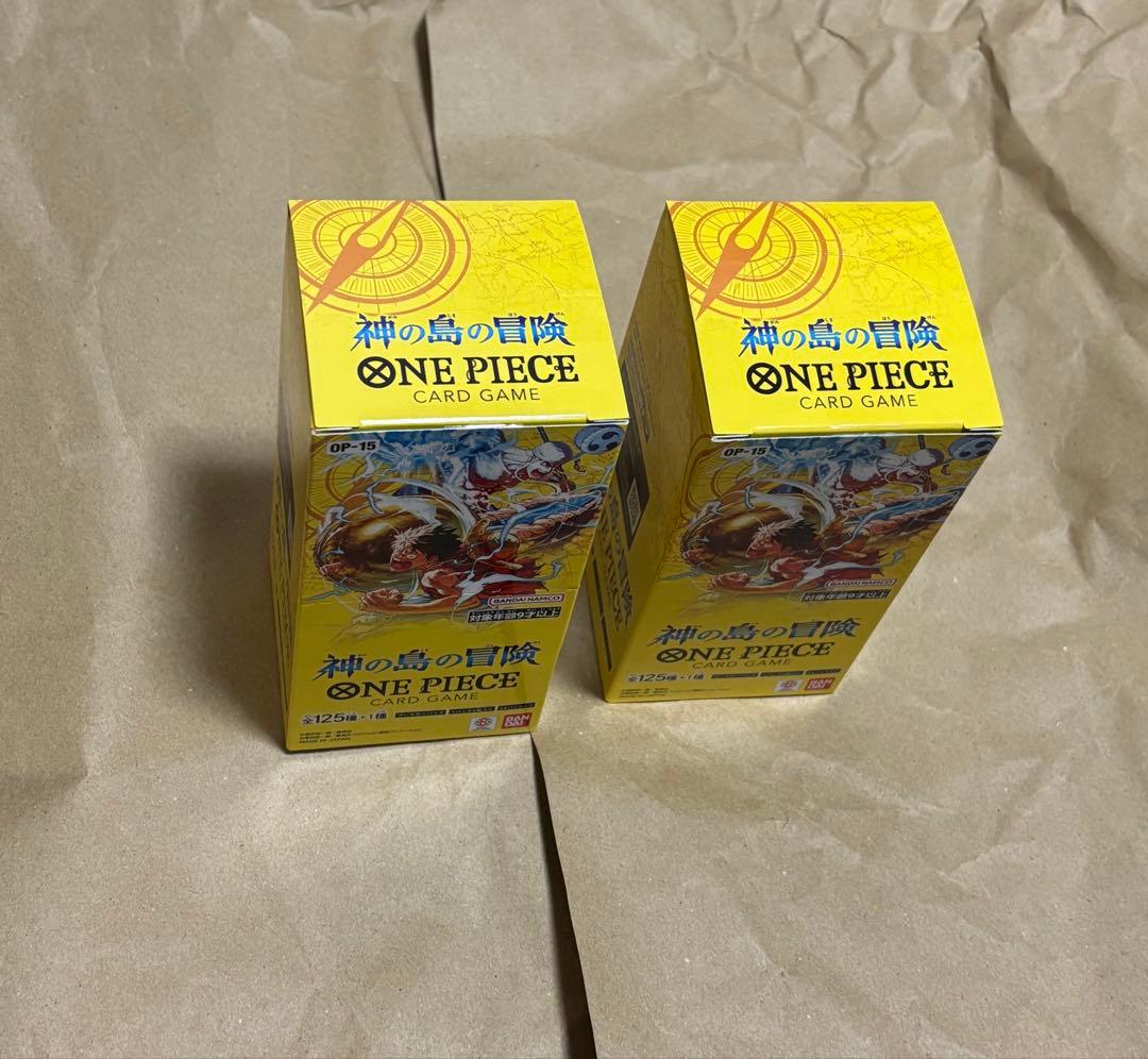 ワンピースカードゲーム 神の島の冒険 BOX 2BOX テープカット - メルカリ