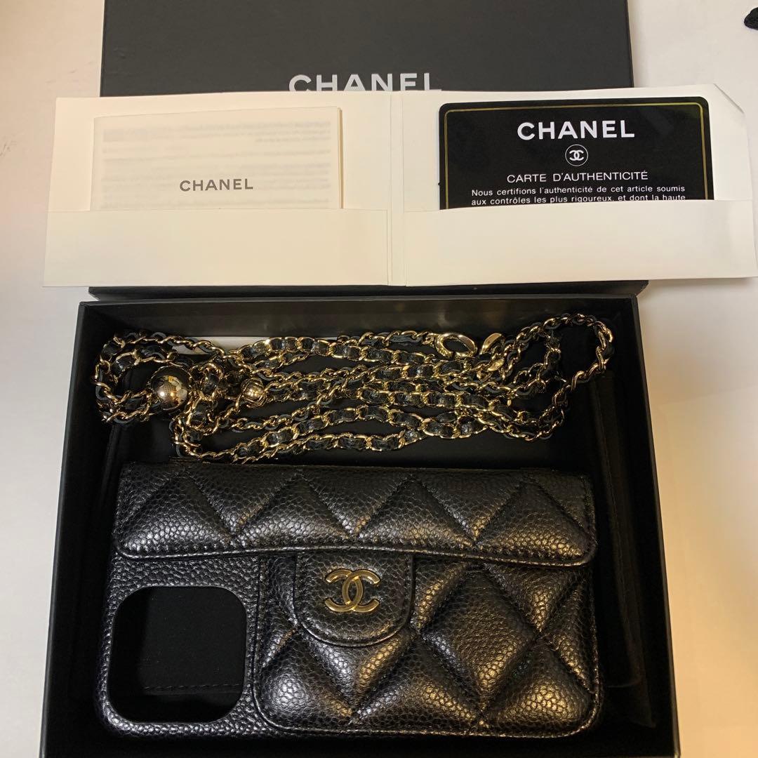 シャネル キャビアスキン マトラッセ iPhone14Pro スマホケース CHANEL iPhone 14proケース マトラッセキャビアスキン