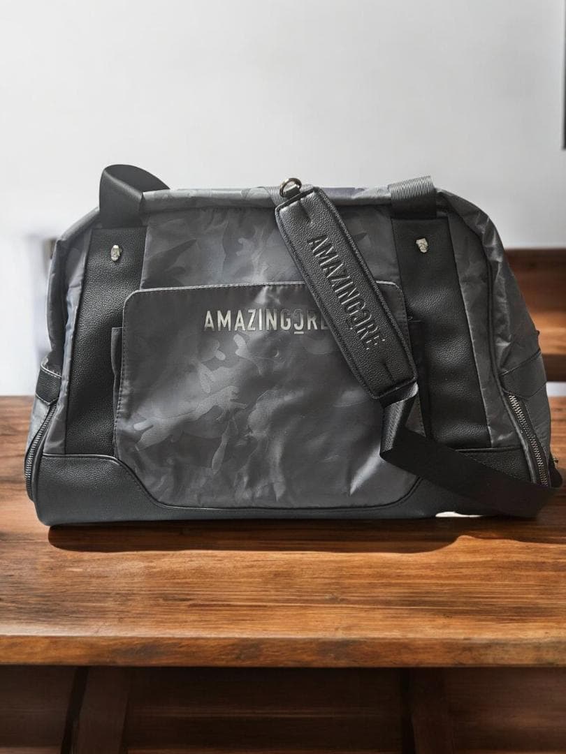 平野公平【新品GOLFボストンバックAMANI 迷彩柄 大型ダッフルバッグ