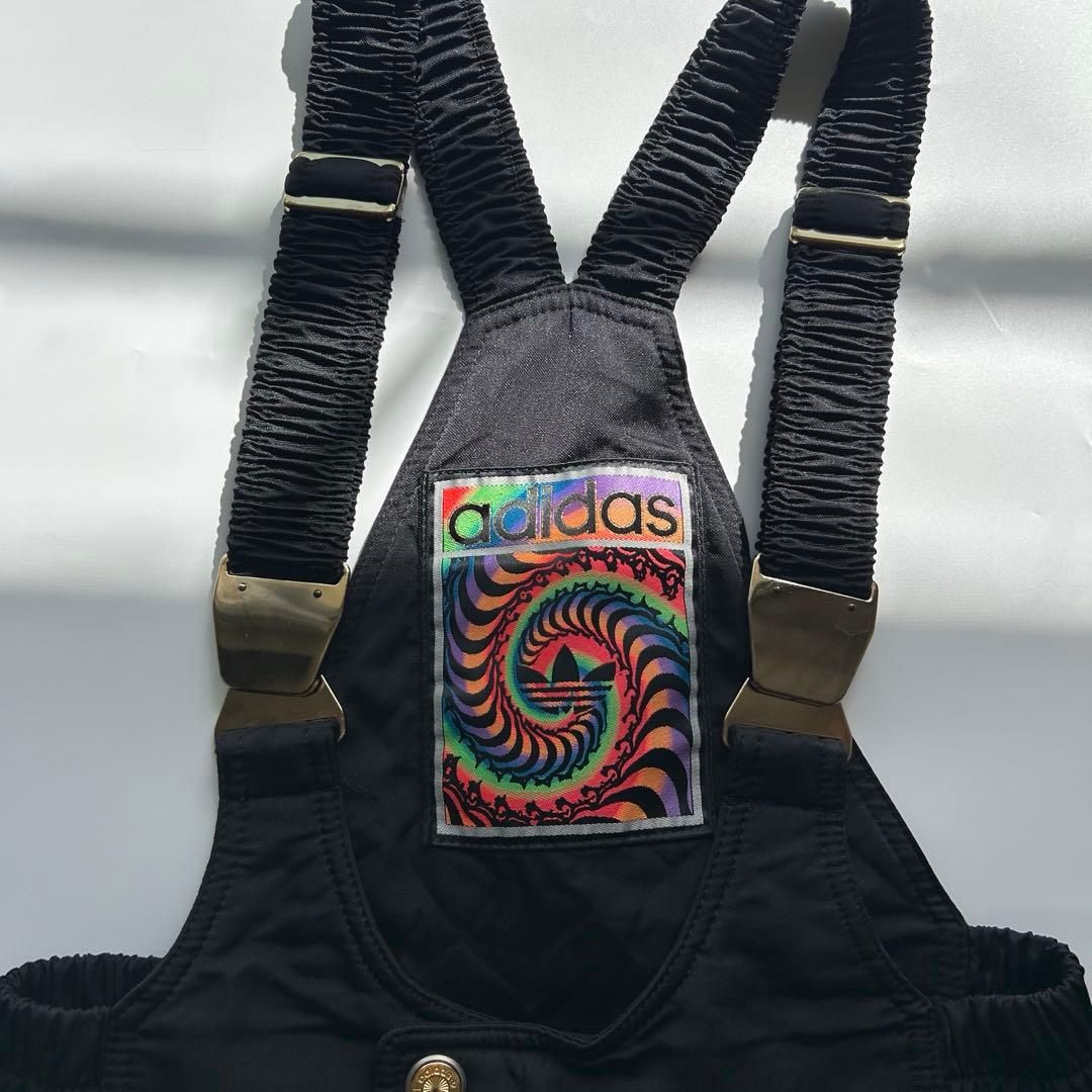 adidas デサント製 スキーウェア セットアップ ジャケット ビブパンツ
