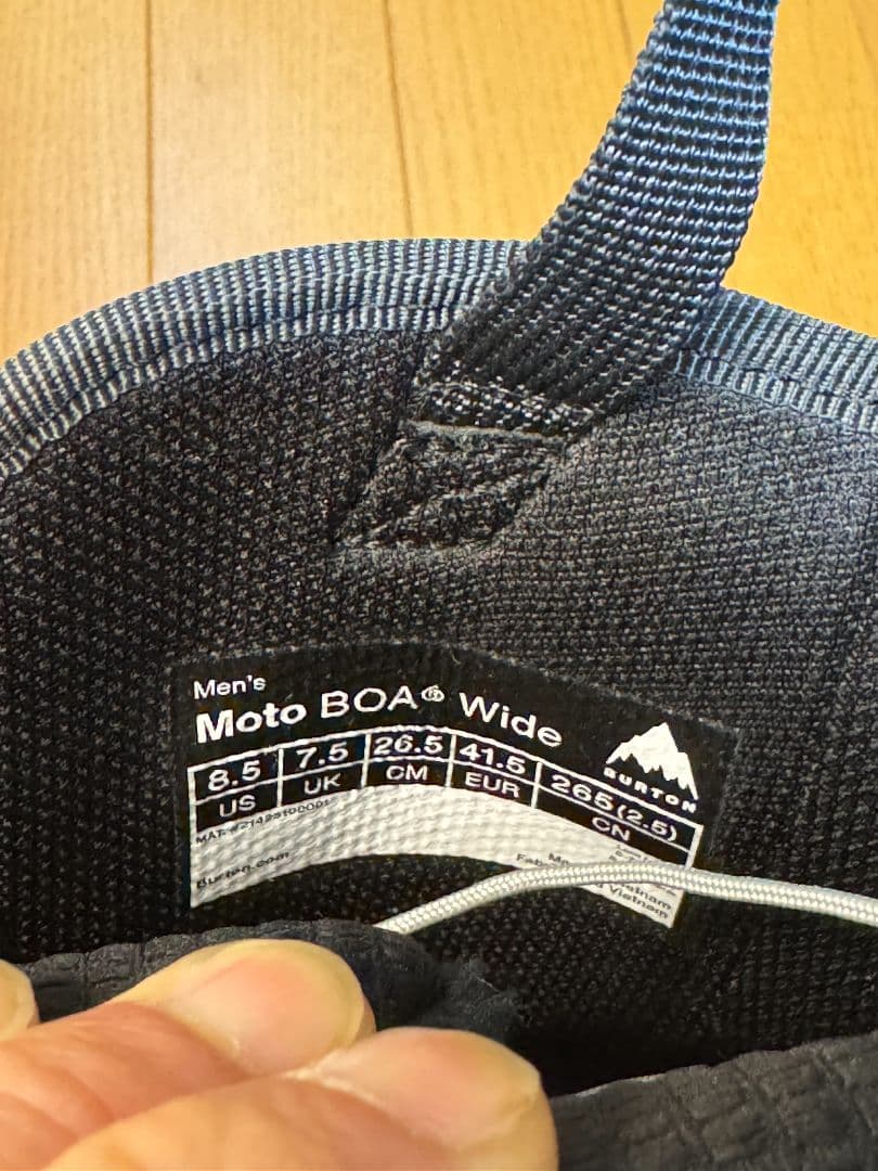 A*e様 未使用品級 BURTON MOTO Boa Wide 26.5cm ブ