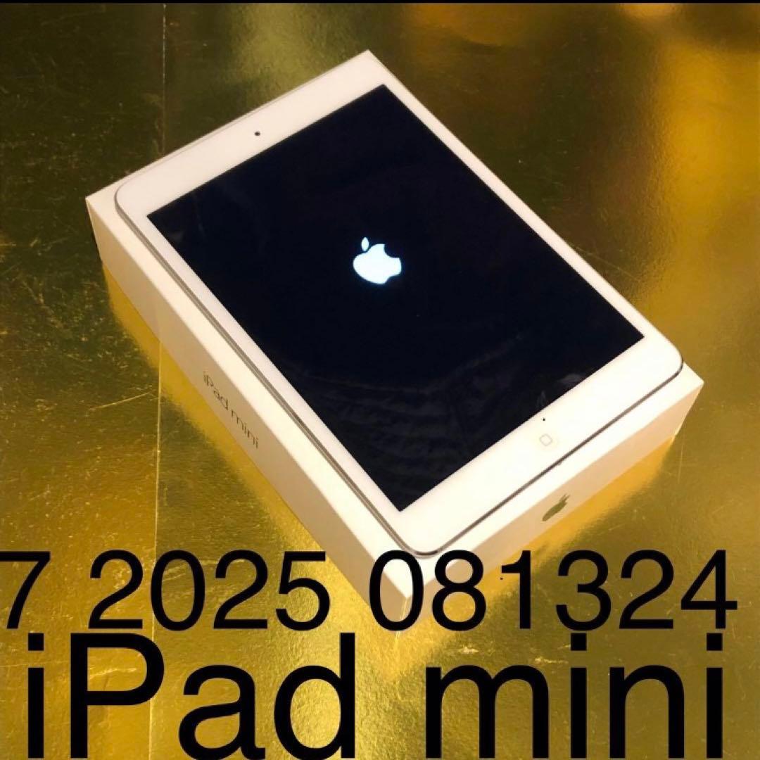 値下げ済7 2025 081324 美品 iPad mini 白シルバ Apple iPad mini/8.3インチ/第7世代/Wi-Fi/256GB/2024年秋モデル