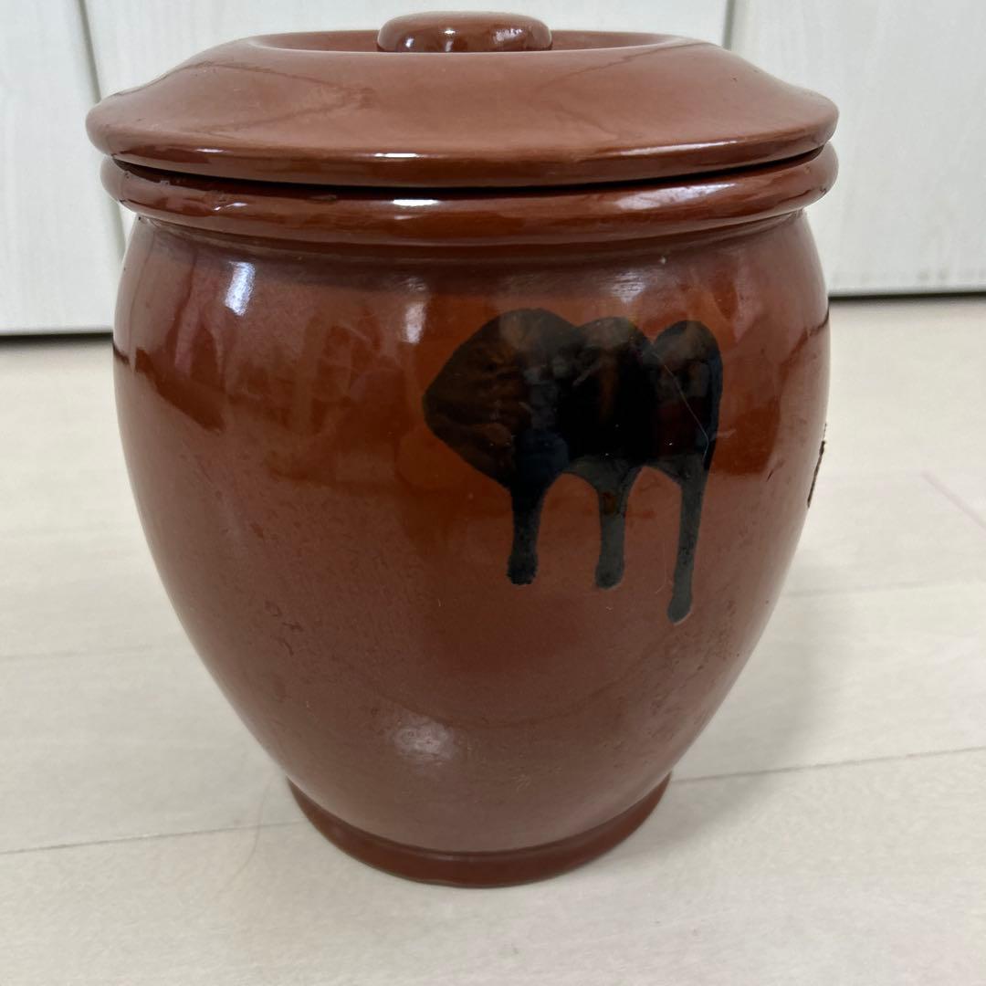 特選 常滑焼 久松窯かめ 丸壺蓋付 直径18cm梅干漬物 味噌 容器 - メルカリ