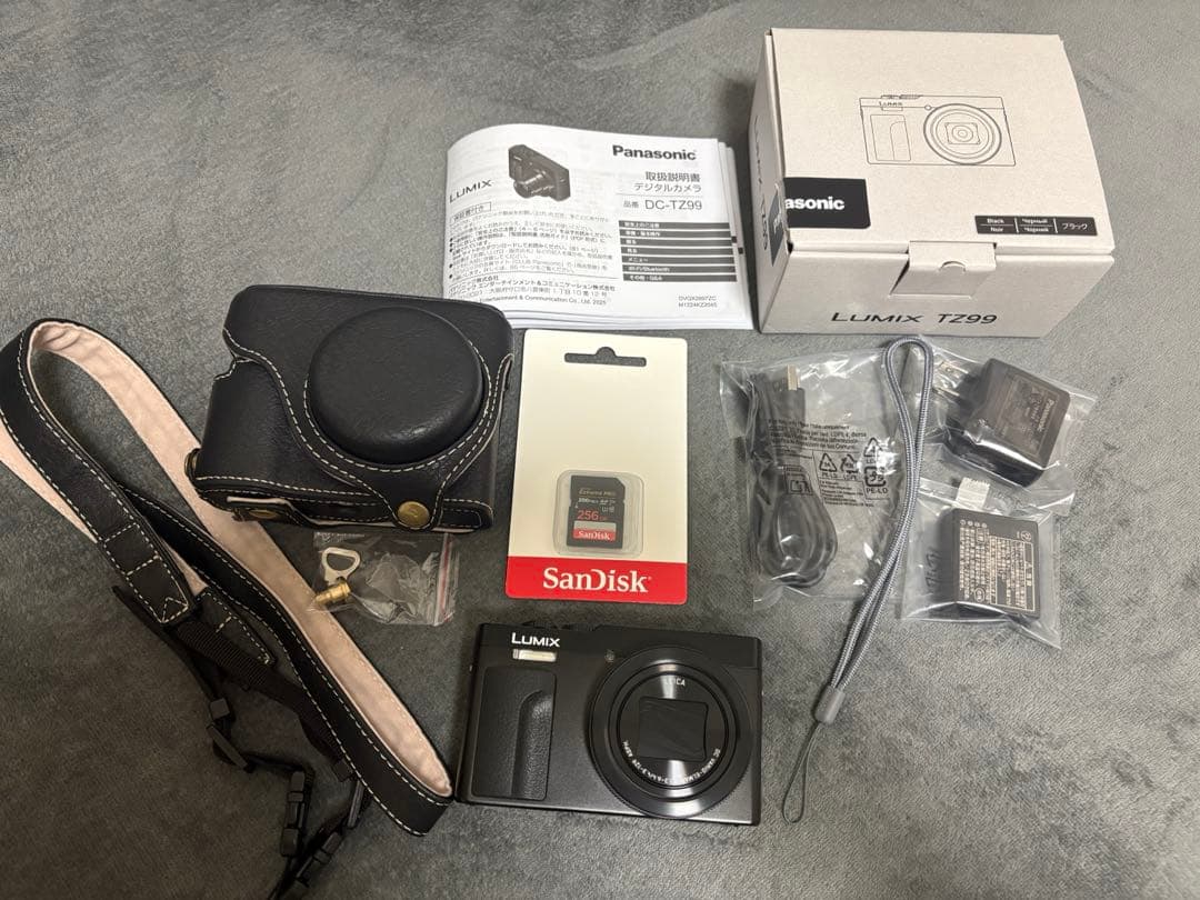 LUMIX DC-TZ99 レザーケース＆メモリカード付 - メルカリ