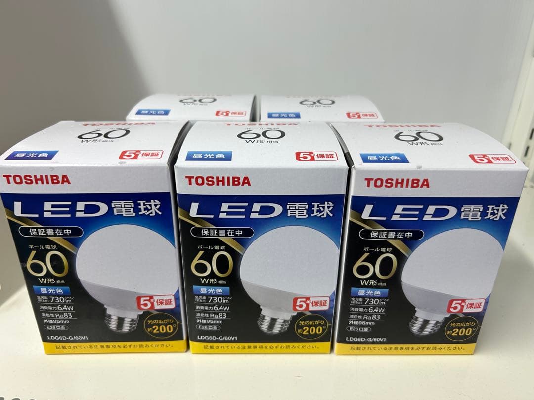 TOSHIBA LDG6D-G/60V1 【5個セット】【別売り可能】 東芝（TOSHIBA） LED電球｜LDG6D-G/60V1｜[通販]ケーズデンキ