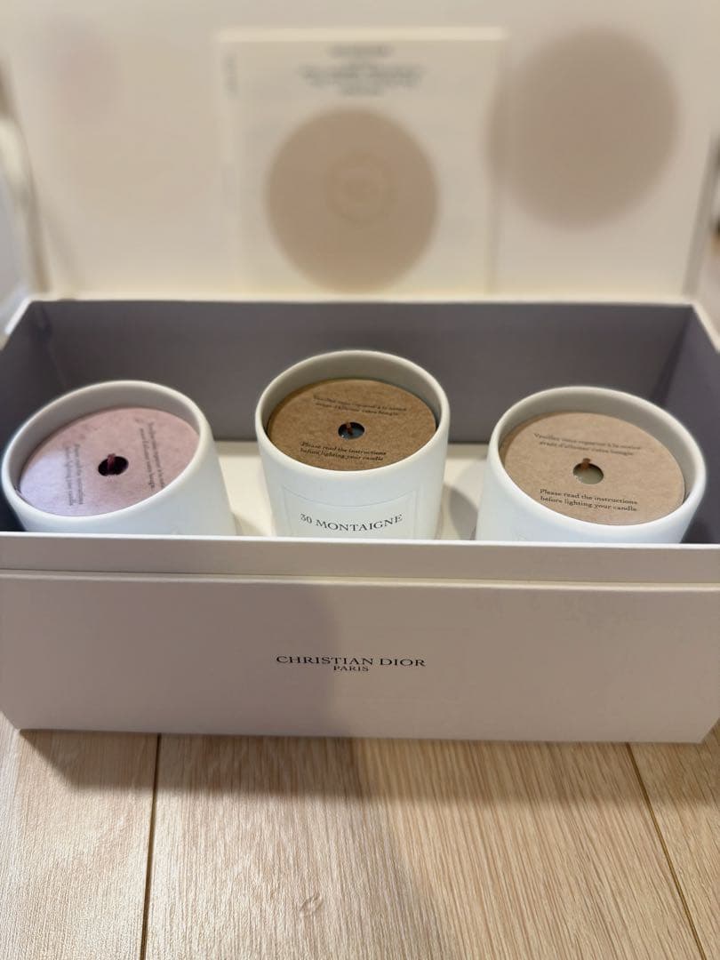Christian Dior アロマキャンドル 3個セット - メルカリ