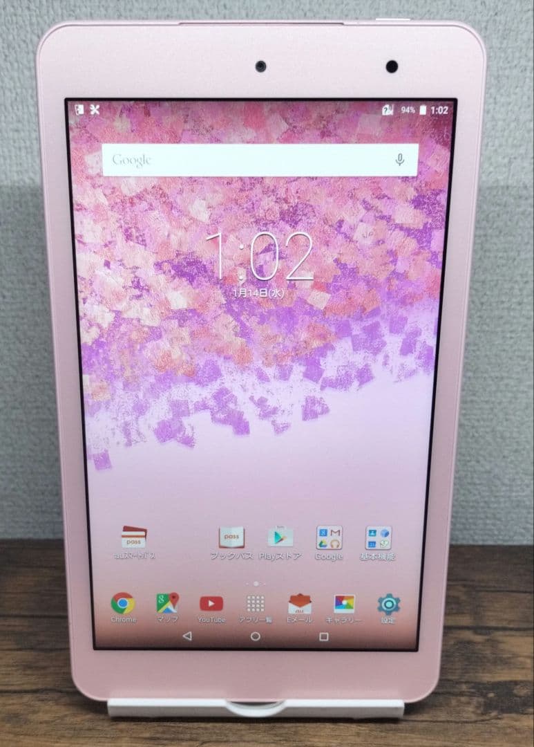 2.980【特売】 au Qua Tab KYT31 タブレット本体 ピンク - メルカリ