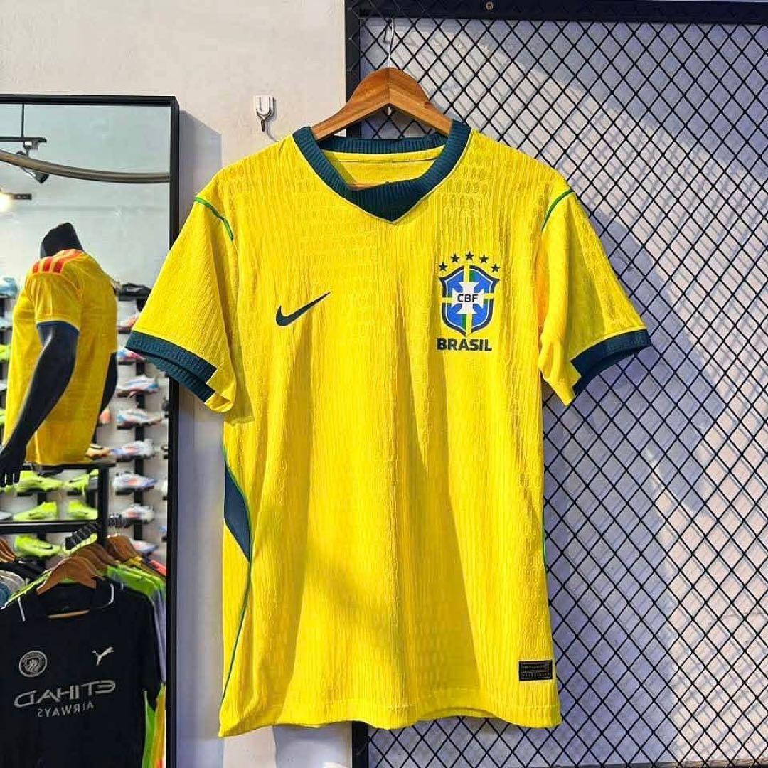 ブラジル代表 2026年 ホーム選手仕様 サッカーシャツ XLサイズ - メルカリ
