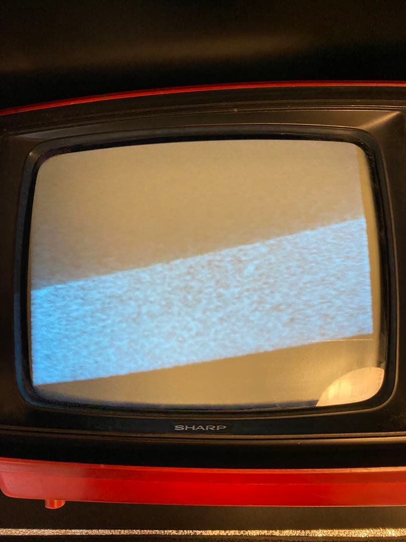 激レア] SHARP ブラウン管テレビ ダイヤル式チャンネル 昭和レトロ