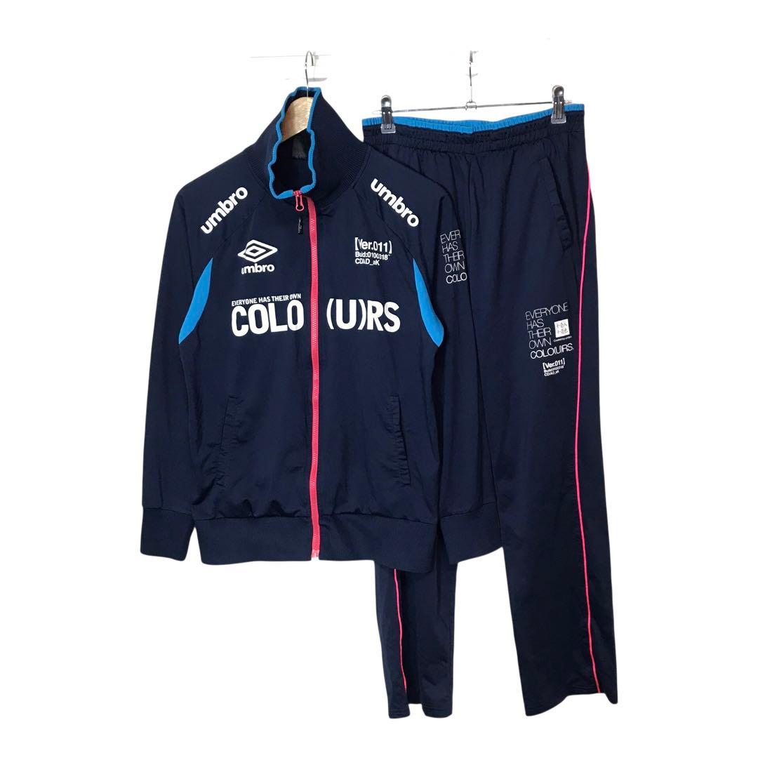 UMBRO アンブロ ジャージ 上下セットアップ プリント ネイビー M
