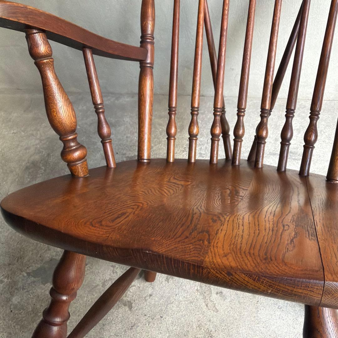 飛騨家具 キツツキ オールドヴィンテージ ウィンザーアームチェア ロー