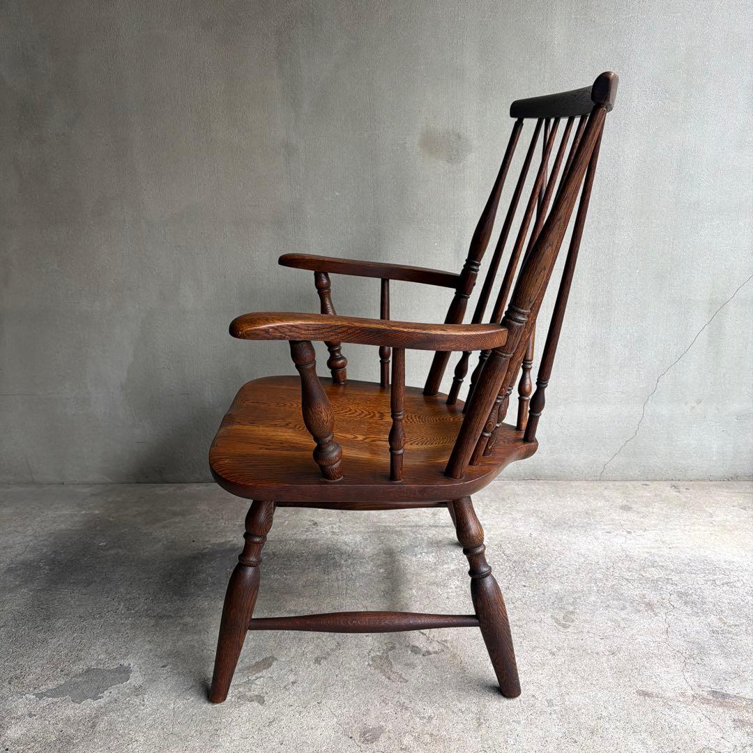 飛騨家具 キツツキ オールドヴィンテージ ウィンザーアームチェア ロー