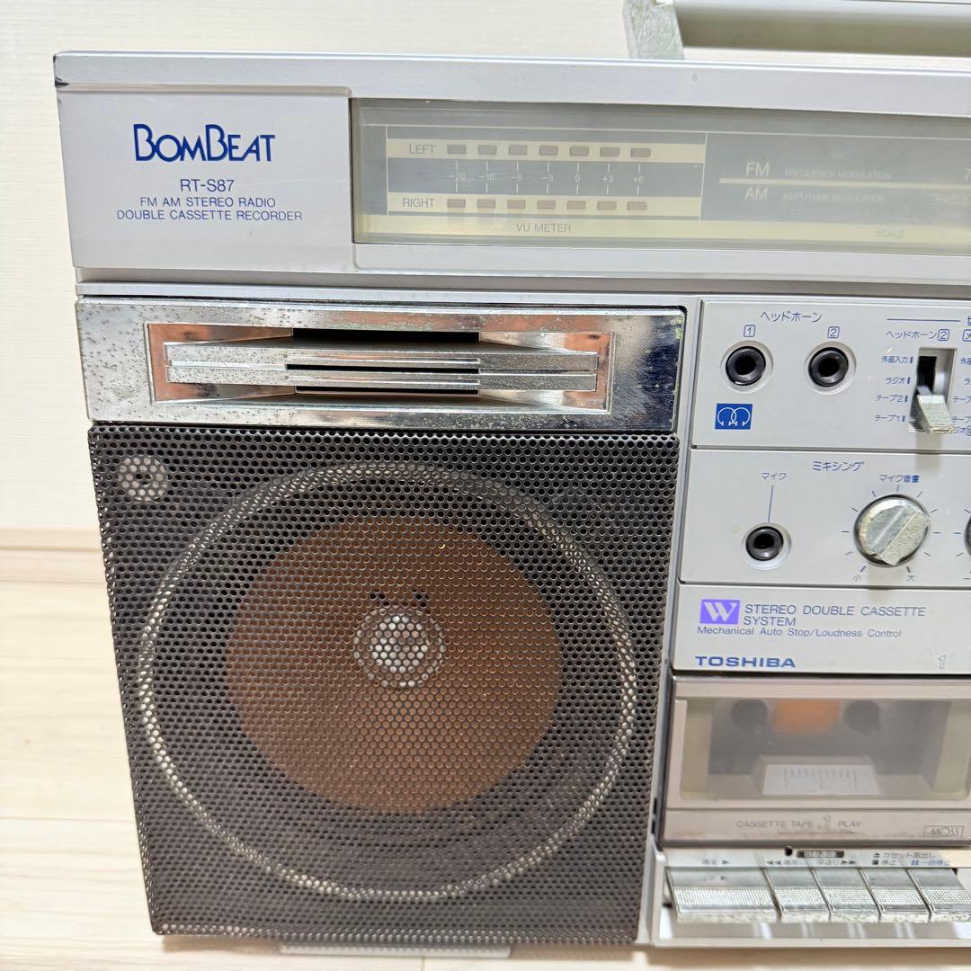 TOSHIBA RT-S87 ラジカセ 昭和レトロ 東芝 BOMBEAT - メルカリ