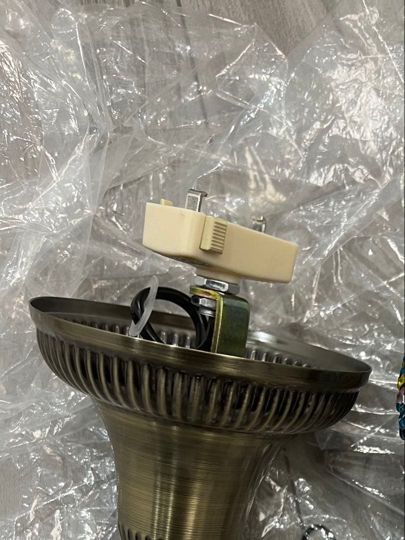 引掛けシーリング用 トルコランプ 職人手作り カラーガラス 吊り下げ