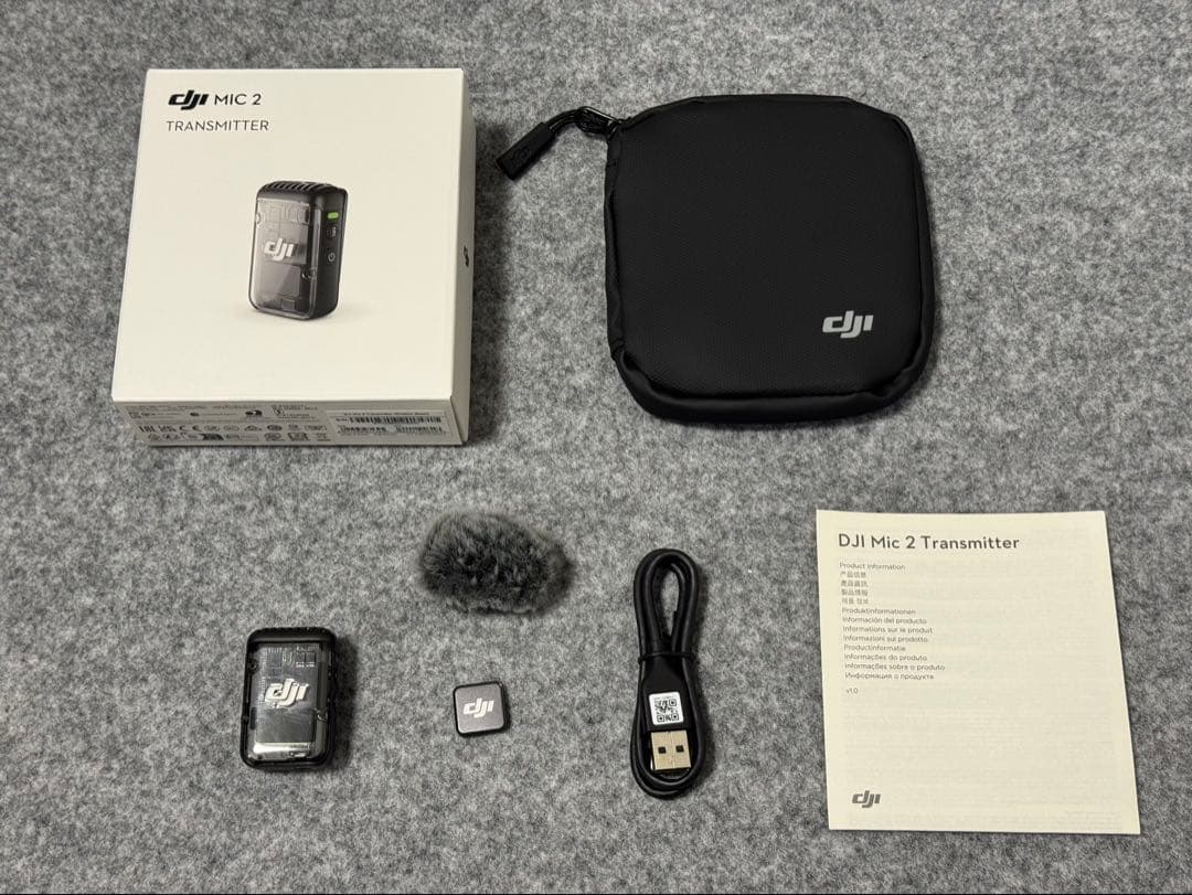 マイク DJI Mic 2 Transmitter 本体 Amazon | DJI Mic 2（トランスミッター×1 + レシーバー×1） ワイヤレス