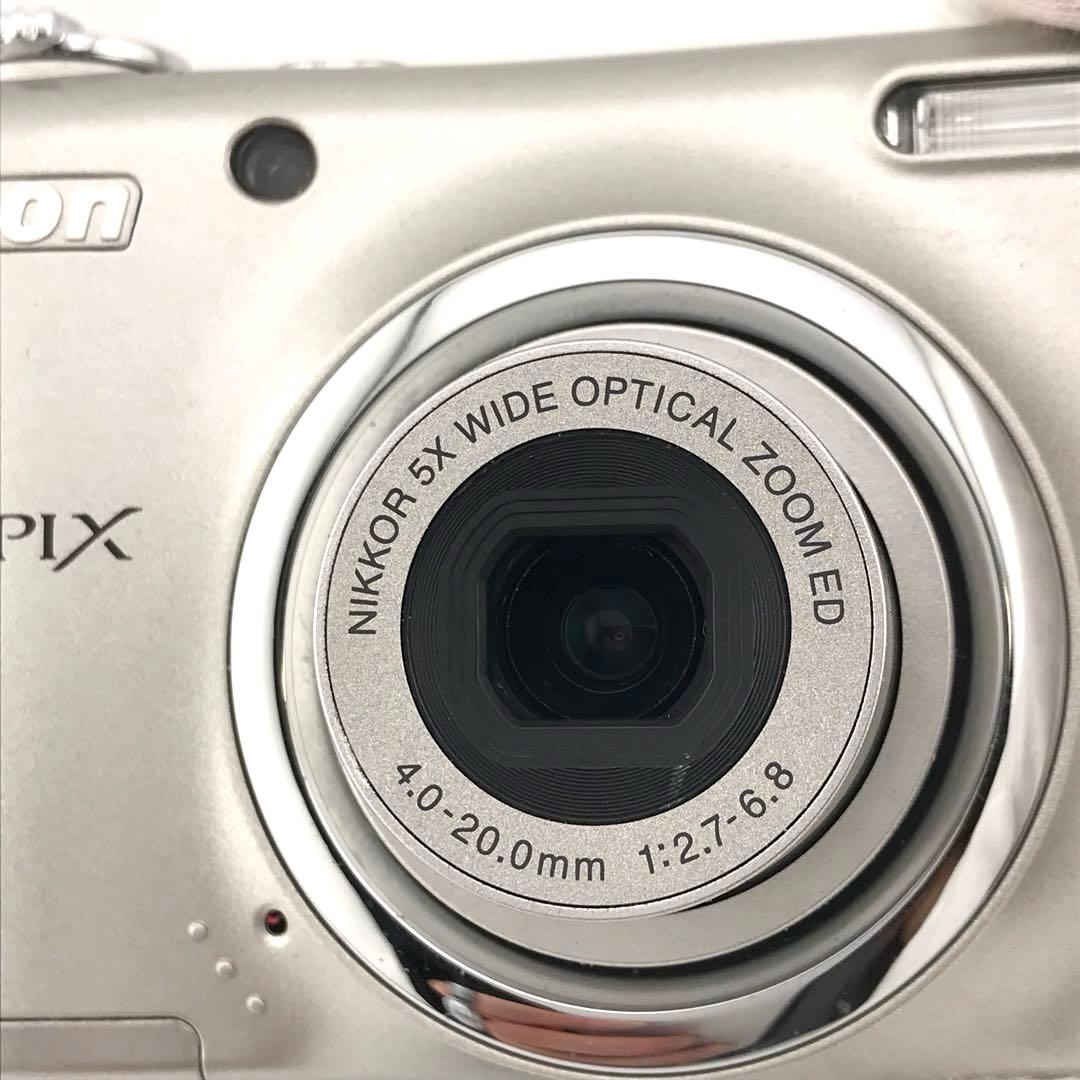 SDカード、リーダー付【動作確認済】Nikon COOLPIX L23 シルバー