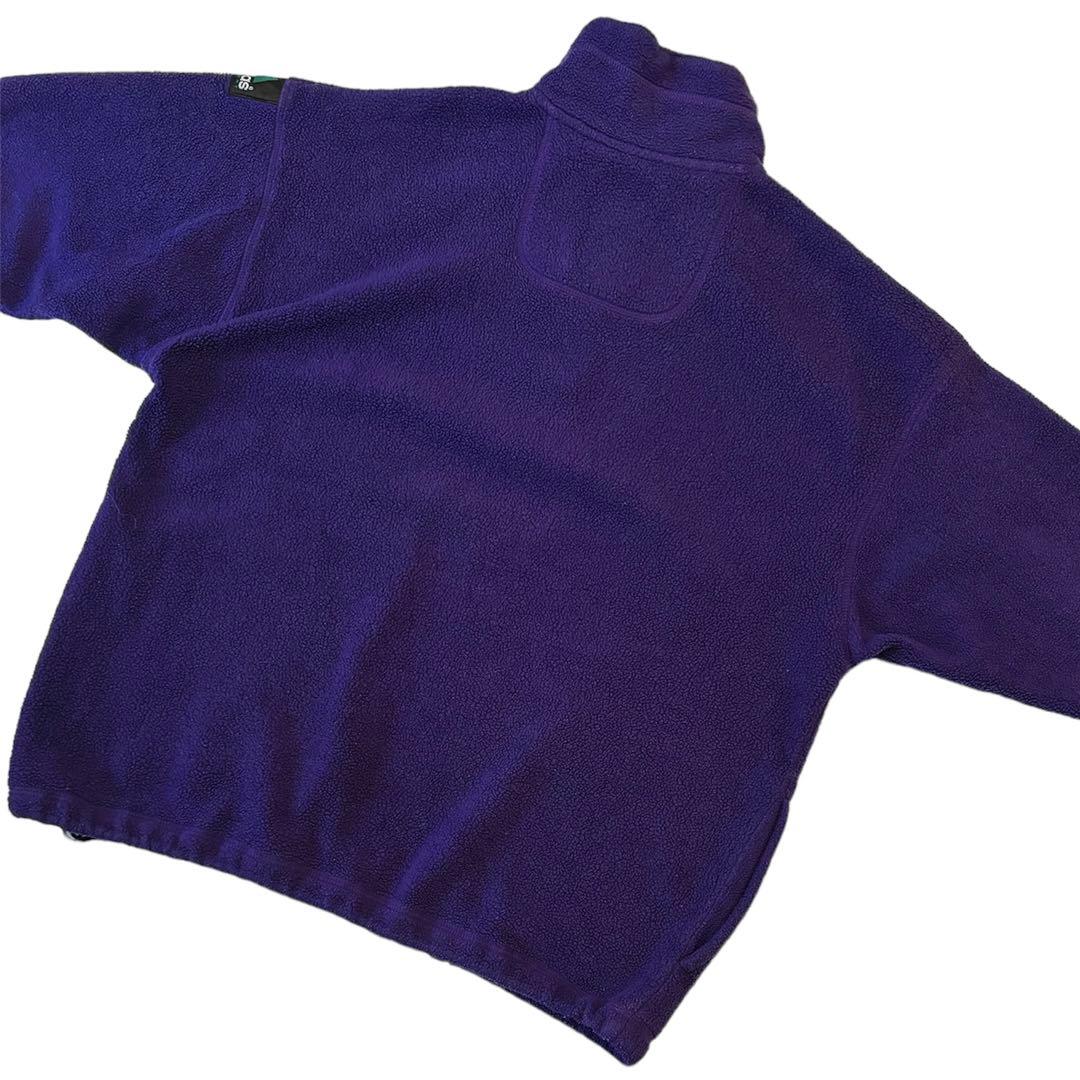90s adidas ハーフジップ フリース ジャケット 紫 表記M - メルカリ