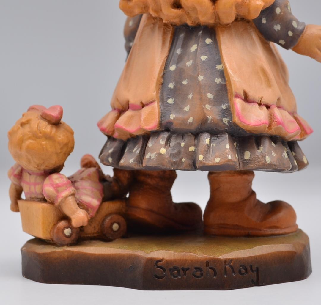 遊びの時間 アンリ ANRI サラケイ 木彫り人形 イタリア 17cm 限定品