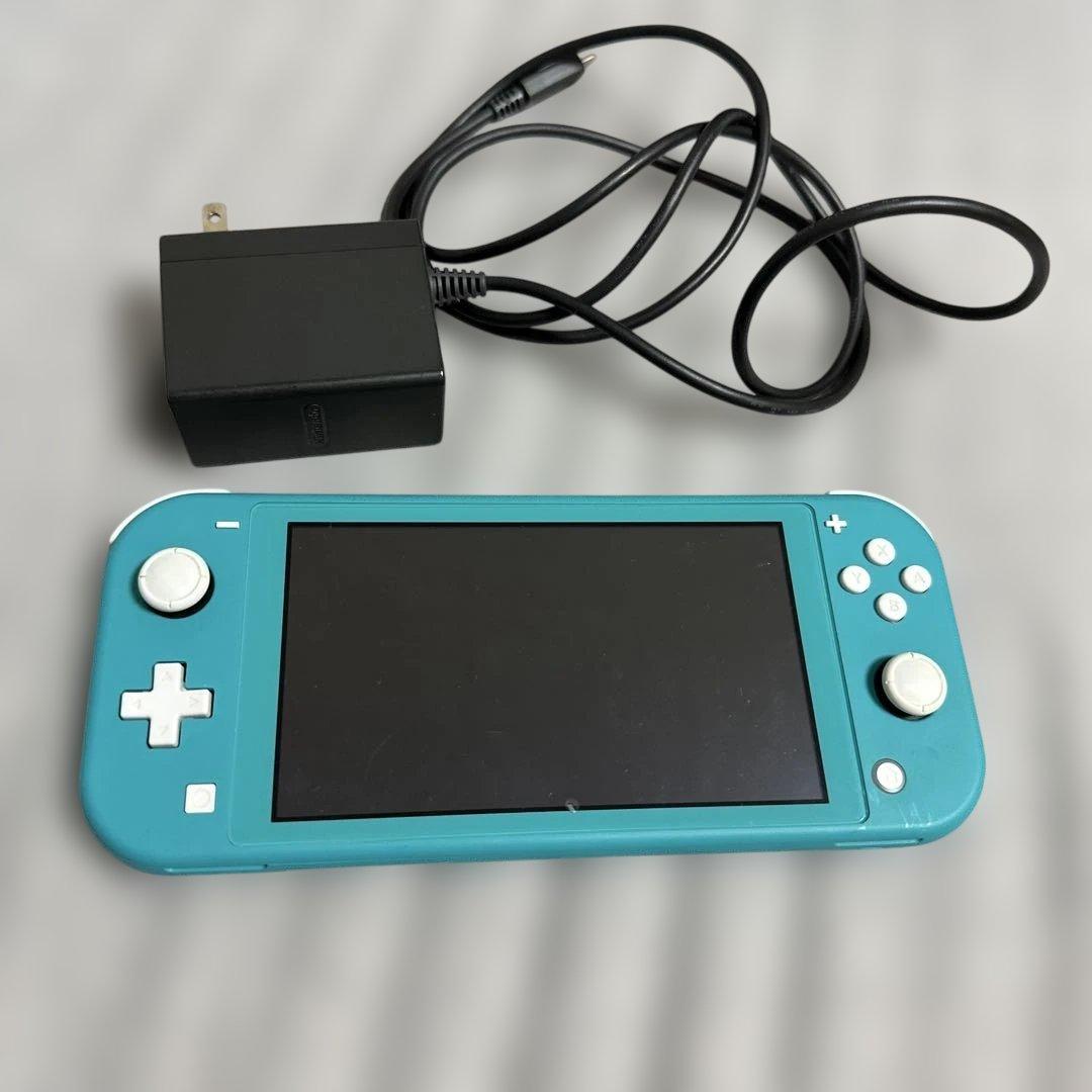 Nintendo Switch Lite ターコイズ本体+充電器 Nintendo Switch Lite ターコイズ 本体 充電器 箱付き ケース付き
