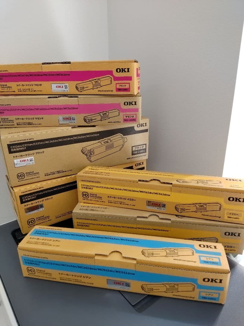 新品未使用　沖電気　トナーカートリッジ　合計7本　 TNR-C4Kシリーズ 新品未使用 沖電気 トナーカートリッジ 合計7本 TNR-C4Kシリーズ