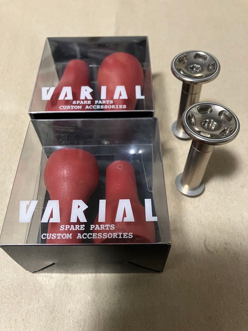 DRT バリアルノブ 2本セット シルバー ファット＆スリムノブセット