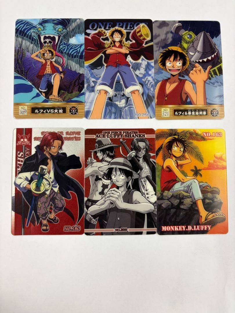 ワンピース 海賊王グミカード ルフィ シャンクス 6枚 - メルカリ