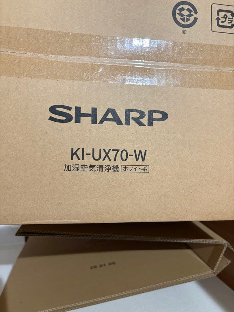 空気清浄機　シャープ　KI-UX70-W プラズマクラスターNEXT 新品未開封 楽天市場】空気清浄機 シャープ KI-UX70-W ホワイト系 プラズマ