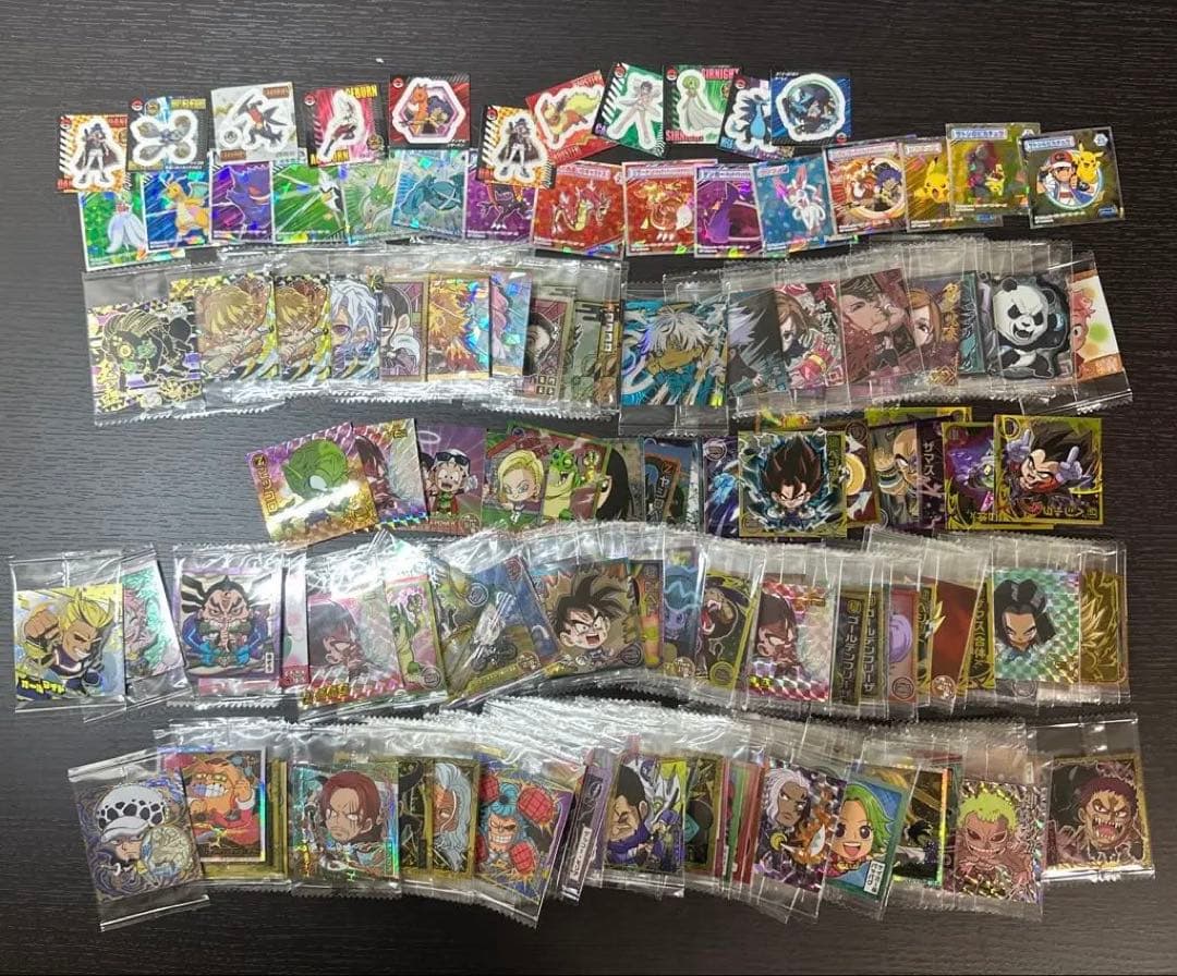 ドラゴンボール、ワンピース、鬼滅、呪術回線、などのシールまとめ売り
