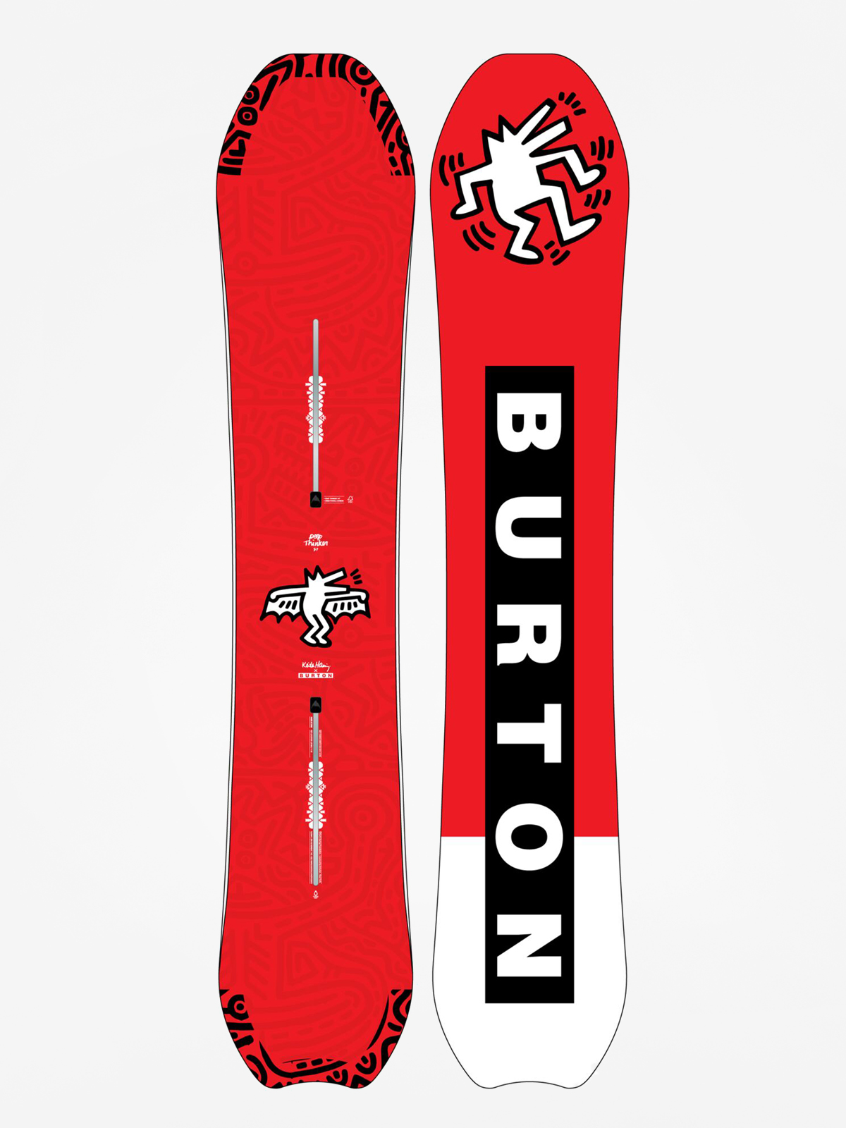 Burton Deep Thinker Snowboard - red (multi)