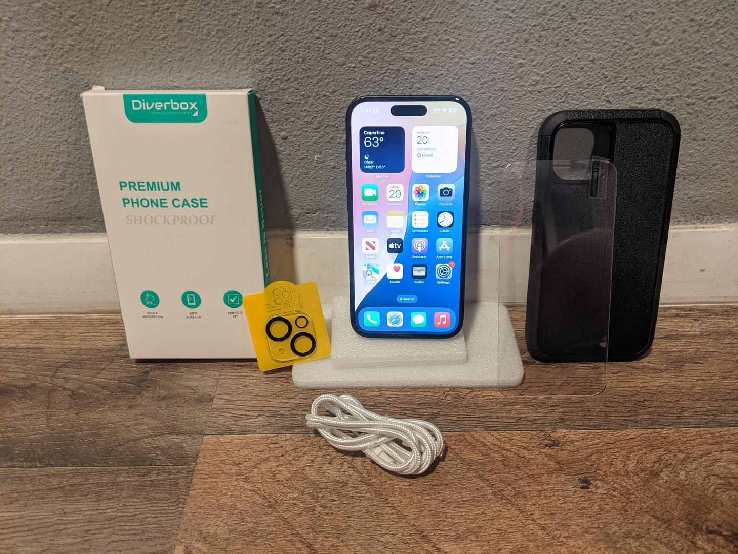 Apple iPhone 15 - Unlocked, 128GB, Black, A2846 - LZKO82316 - Swappa