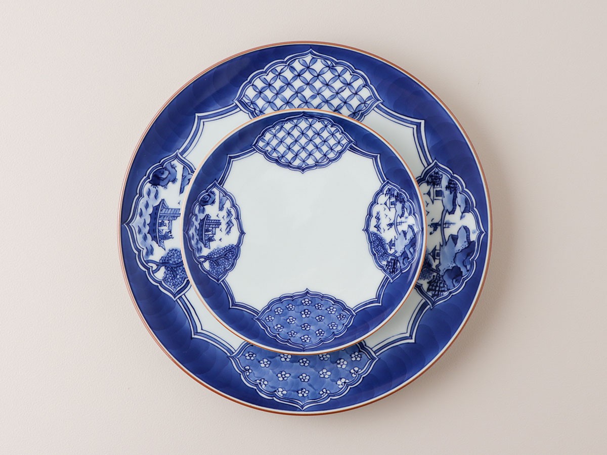 源右衛門⭐️祥瑞手羽子板図 皿 2枚組 源右衛門⭐️祥瑞手羽子板図 皿