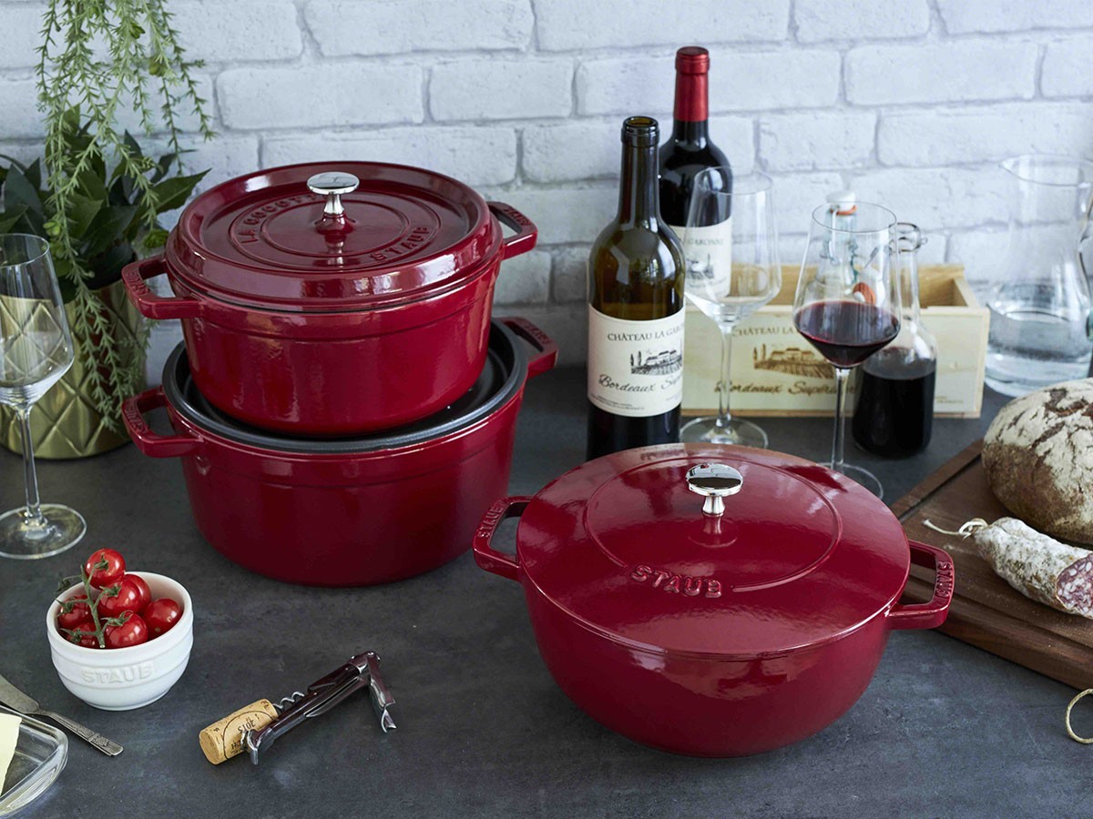 STAUB Wa-NABE / ストウブ ワナベ M 18cm（ボルドー） - インテリア