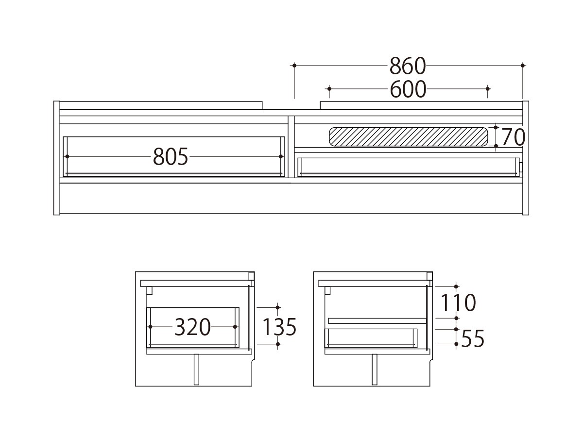 FLYMEe BASIC TV Board / フライミーベーシック テレビボード #110231