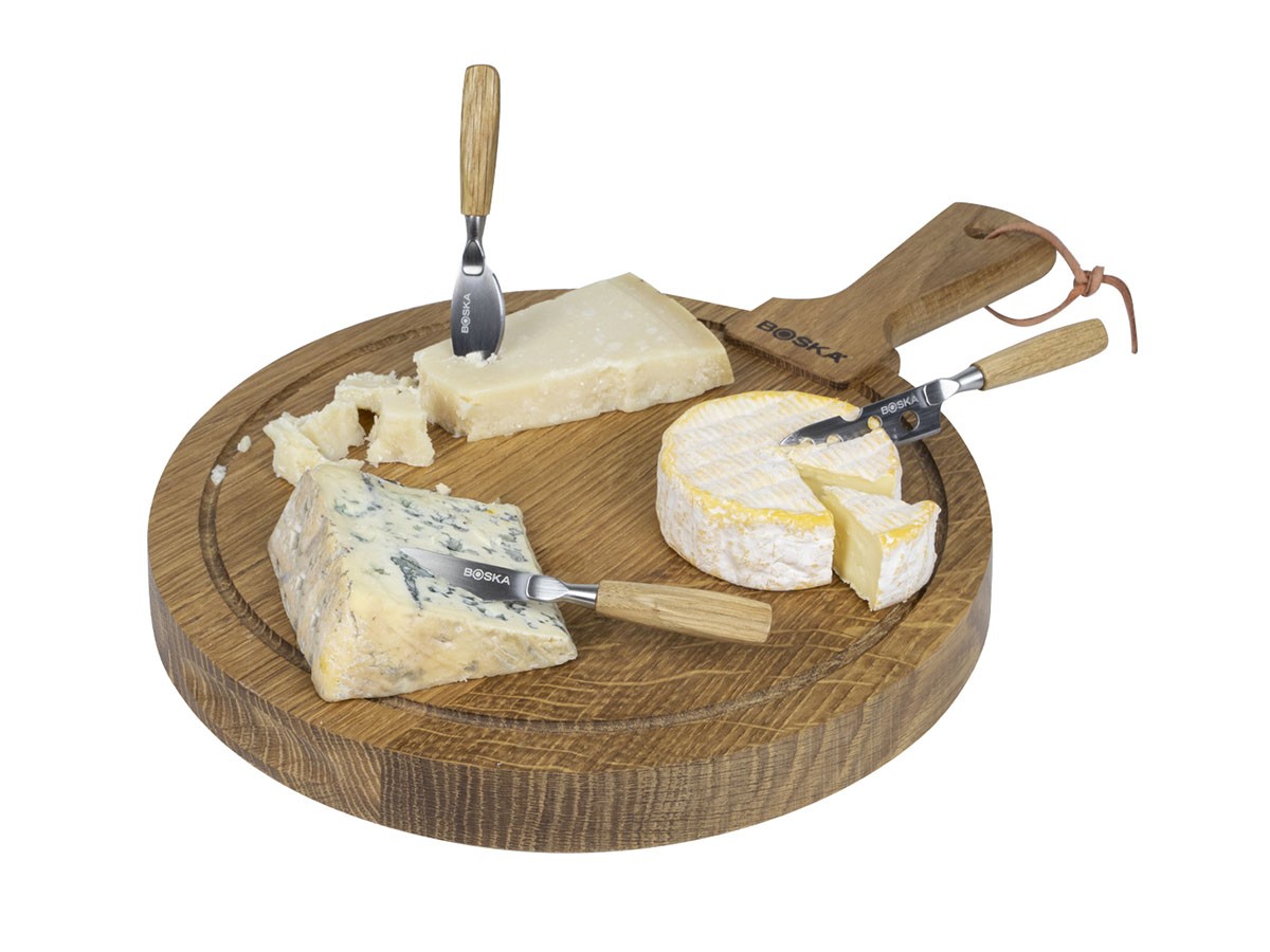 BOSKA FRIENDS ROUND CHEESE BOARD M & KNIFE SET / ボスカ フレンズ