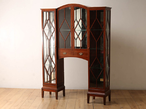 Lloyd's Antiques Real Antique Edwardian Display Cabinet / ロイズ