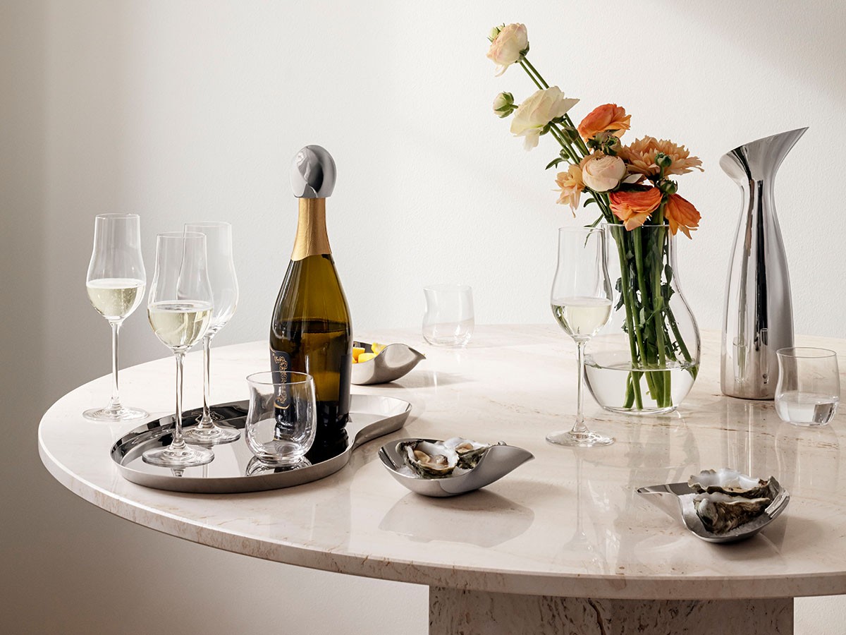 GEORG JENSEN SKY CHAMPAGNE FLUTE GLASS 6PIECE SET / ジョージ